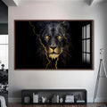 Artronauts Glass Print S | 72x46 cm | 28.3"x18.1" / Walnut Storm King – Animal Tempered Glass Wall Art