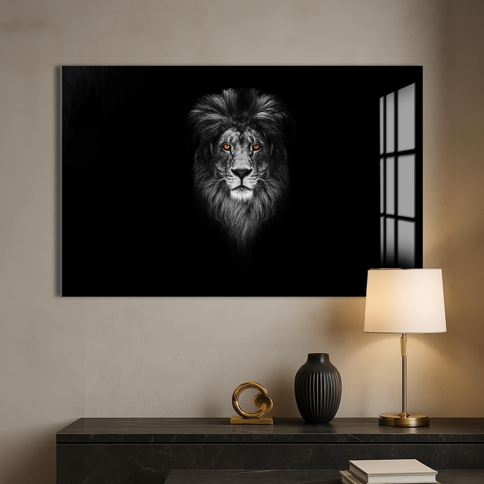 Artronauts Glass Print Midnight Alpha – Animal Tempered Glass Wall Art