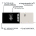 Artronauts Glass Print Midnight Alpha – Animal Tempered Glass Wall Art