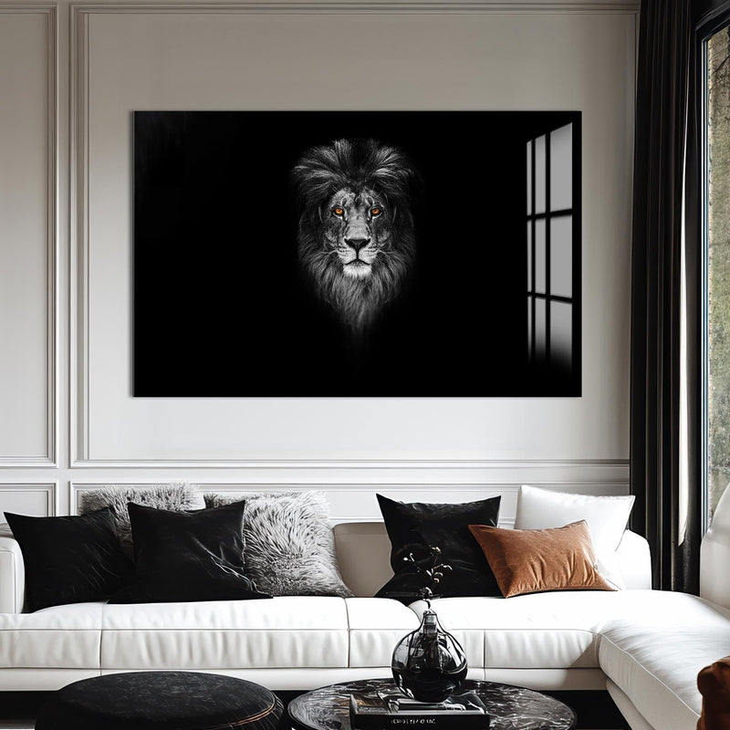 Artronauts Glass Print Midnight Alpha – Animal Tempered Glass Wall Art