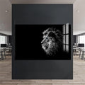 Artronauts Glass Print Shadow Profile Lion – Animal Tempered Glass Wall Art