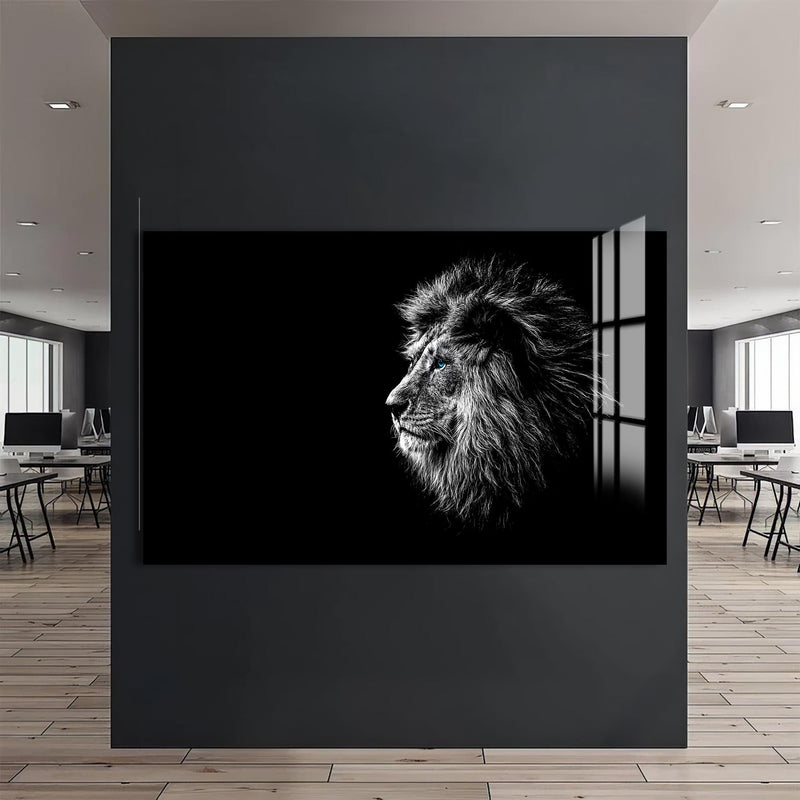Artronauts Glass Print Shadow Profile Lion – Animal Tempered Glass Wall Art