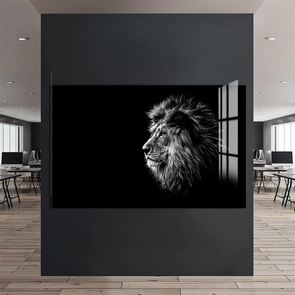 Artronauts Glass Print Shadow Profile Lion – Animal Tempered Glass Wall Art