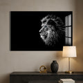 Artronauts Glass Print Shadow Profile Lion – Animal Tempered Glass Wall Art