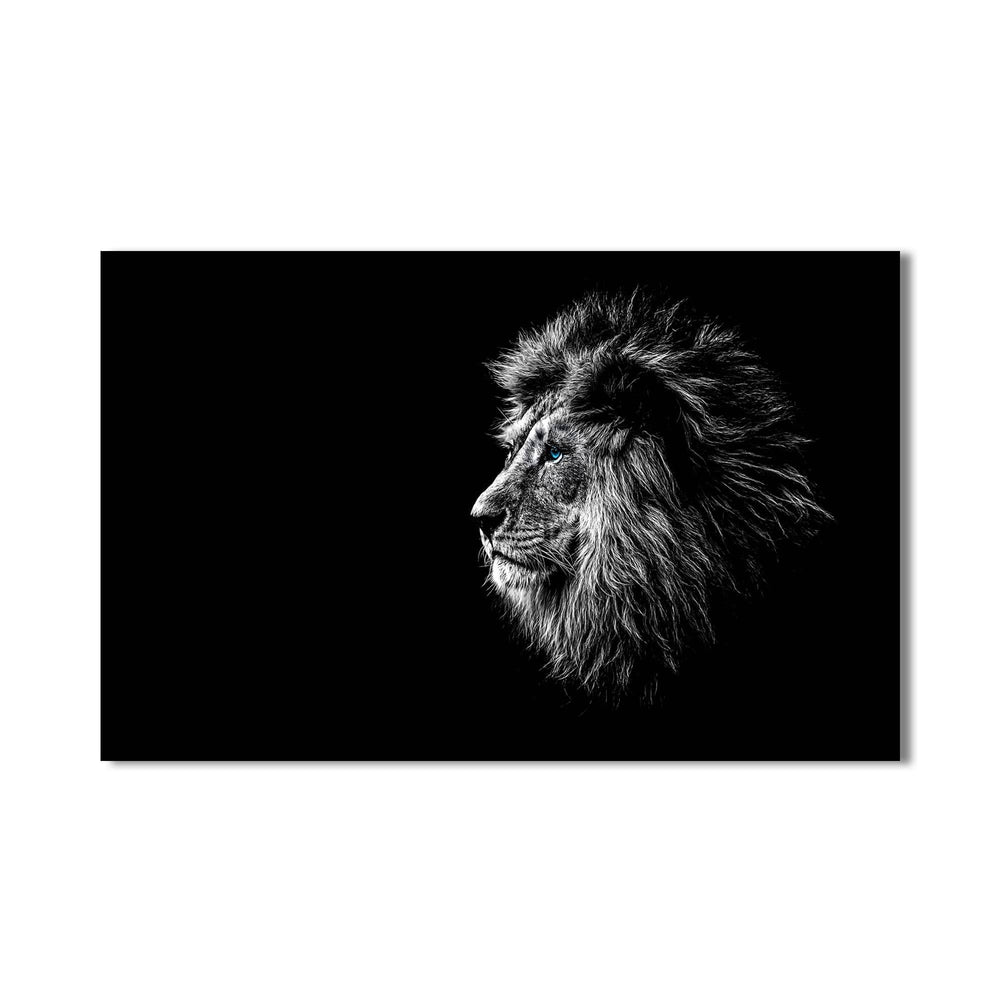 Artronauts Glass Print Shadow Profile Lion – Animal Tempered Glass Wall Art
