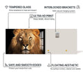 Artronauts Glass Print Arctic Spectrum Lion – Animal Tempered Glass Wall Art