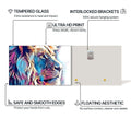 Artronauts Glass Print Prism Aura Lion – Animal Tempered Glass Wall Art