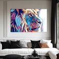 Artronauts Glass Print Prism Aura Lion – Animal Tempered Glass Wall Art