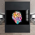 Artronauts Glass Print Cosmic Light Lion – Animal Tempered Glass Wall Art