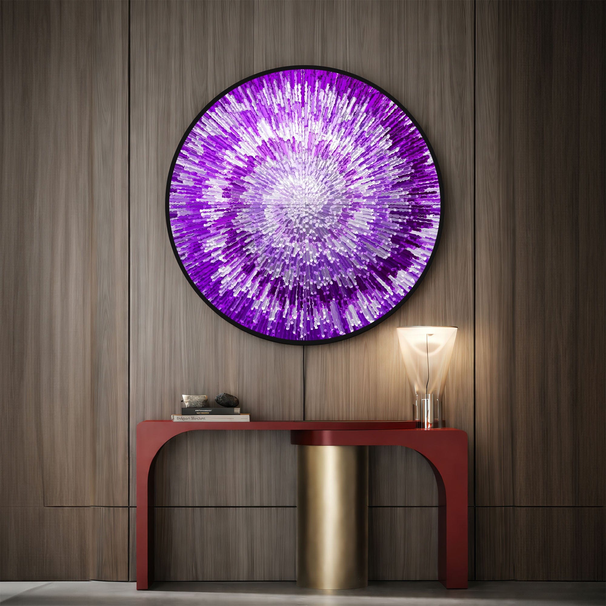 Artronauts Glass Print NOVA PURPLE - Lumi™ LED Glass Wall Art