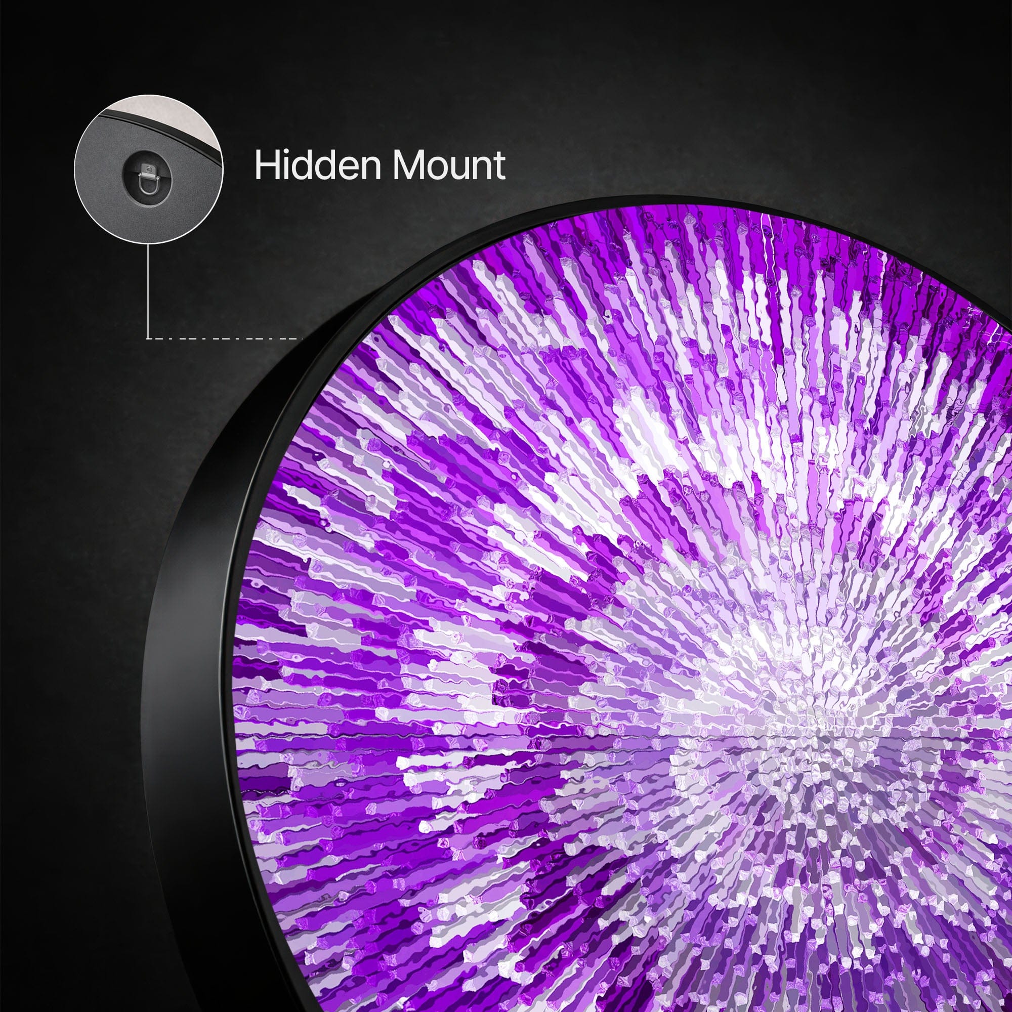 Artronauts Glass Print NOVA PURPLE - Lumi™ LED Glass Wall Art
