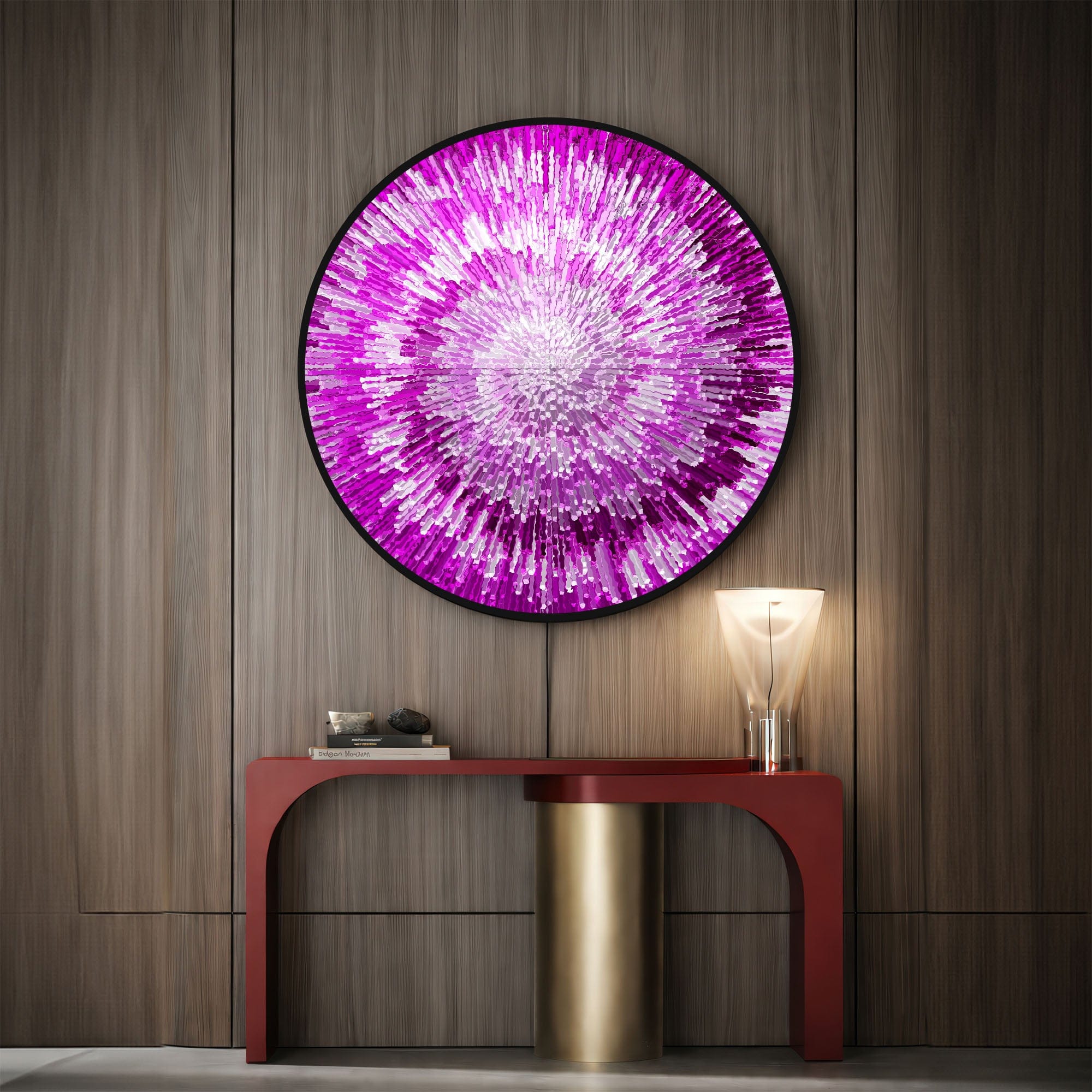 Artronauts Glass Print NOVA PINK - Lumi™ LED Glass Wall Art