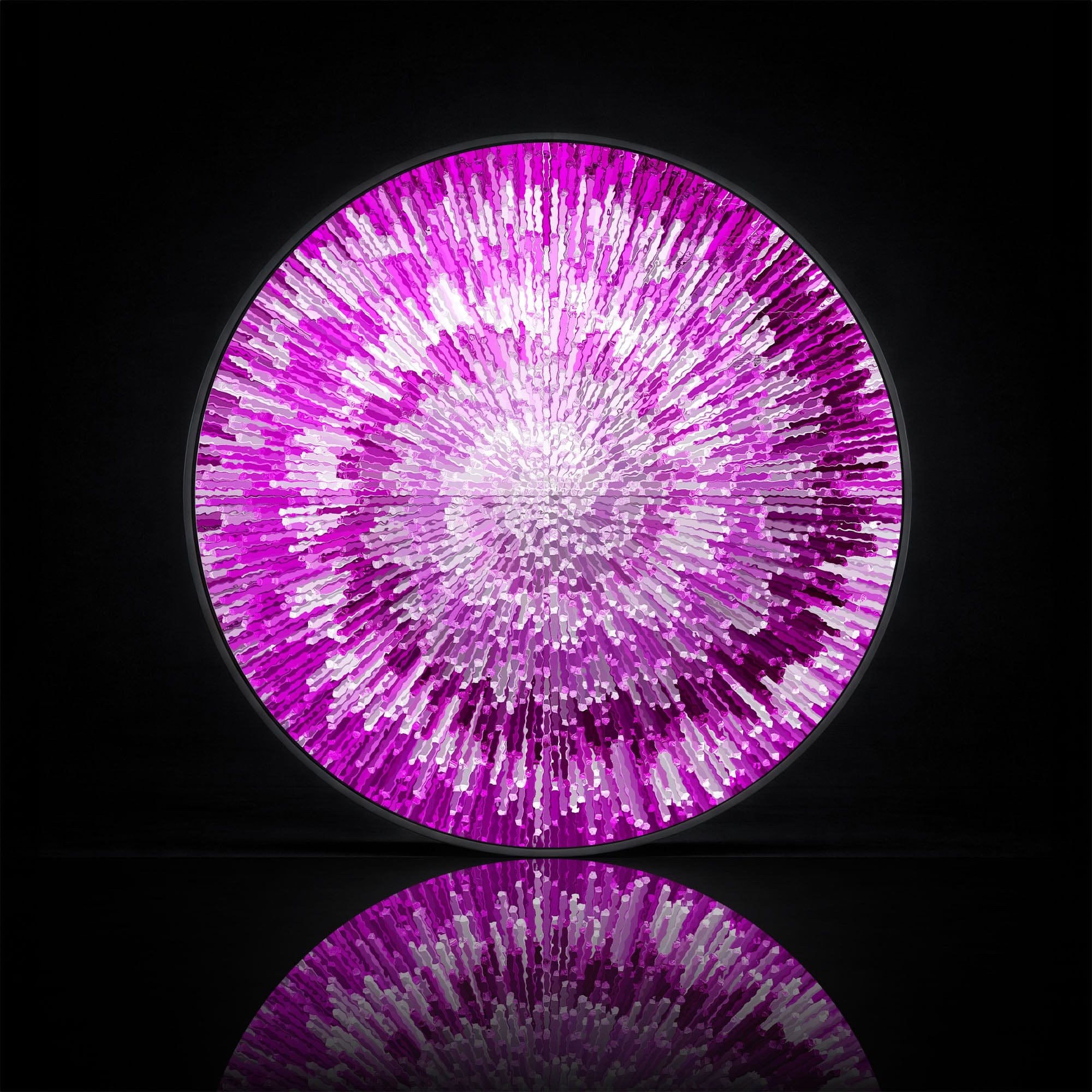 Artronauts Glass Print NOVA PINK - Lumi™ LED Glass Wall Art