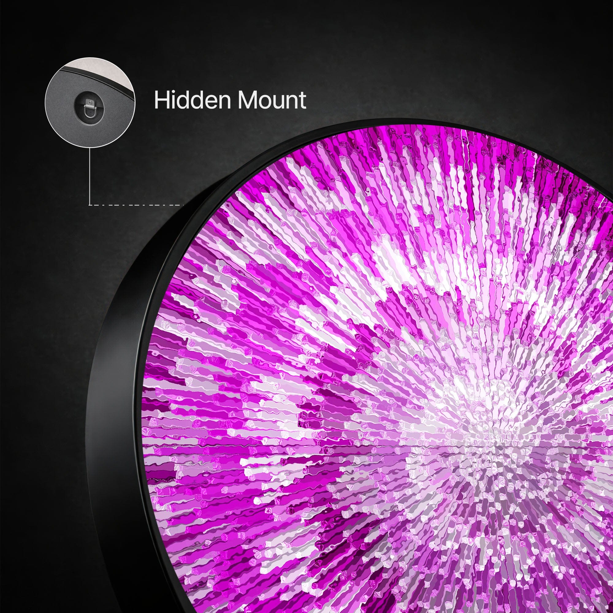 Artronauts Glass Print NOVA PINK - Lumi™ LED Glass Wall Art