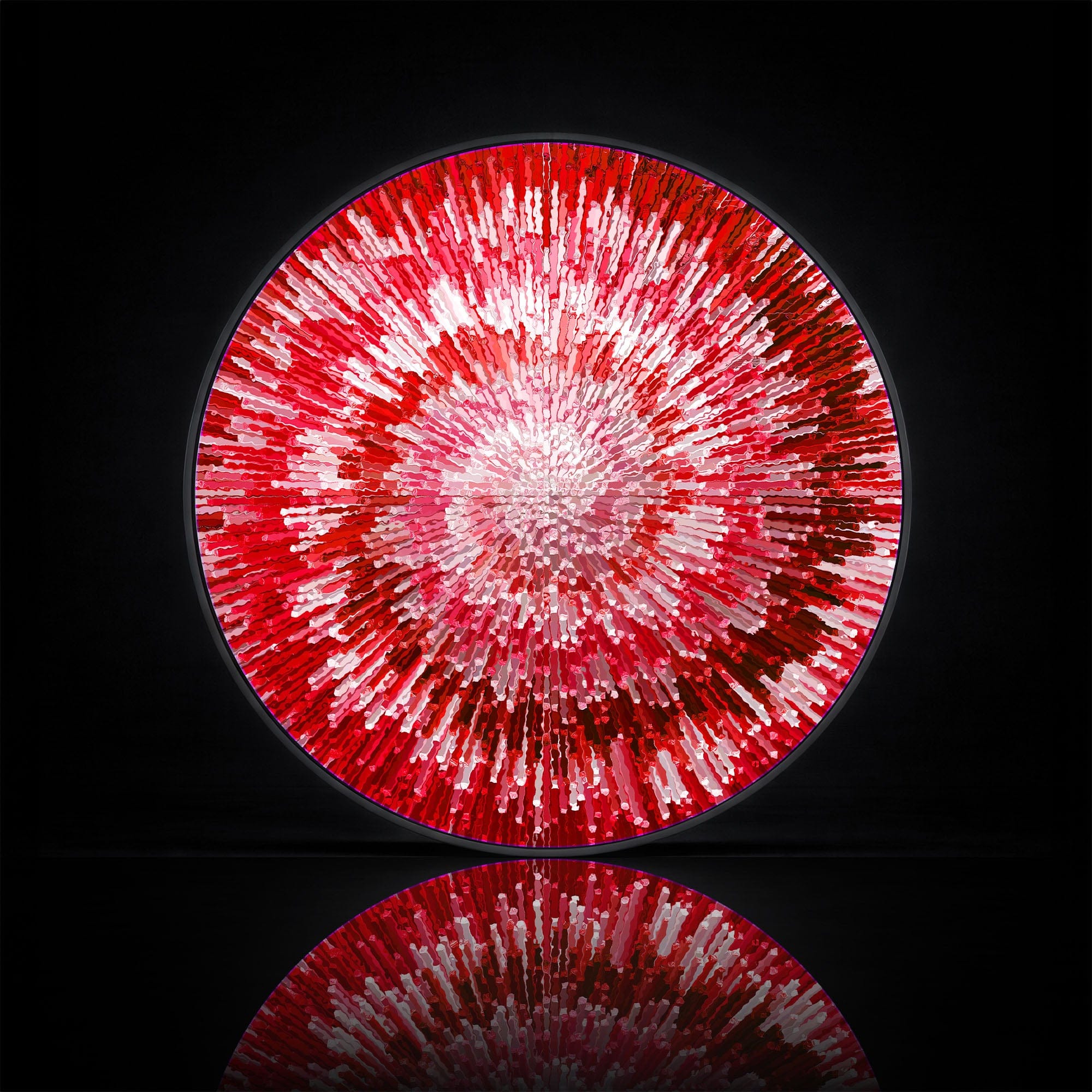 Artronauts Glass Print NOVA RED - Lumi™ LED Glass Wall Art