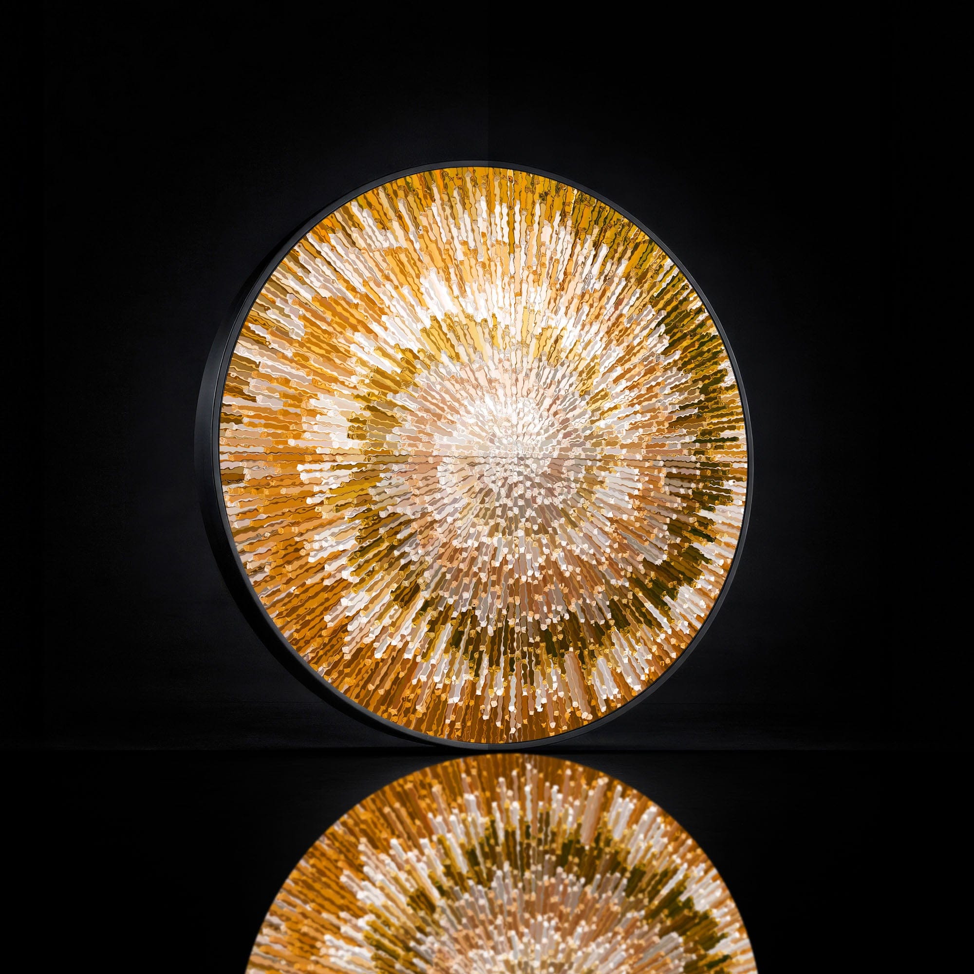 Artronauts Glass Print NOVA ORANGE - Lumi™ LED Glass Wall Art