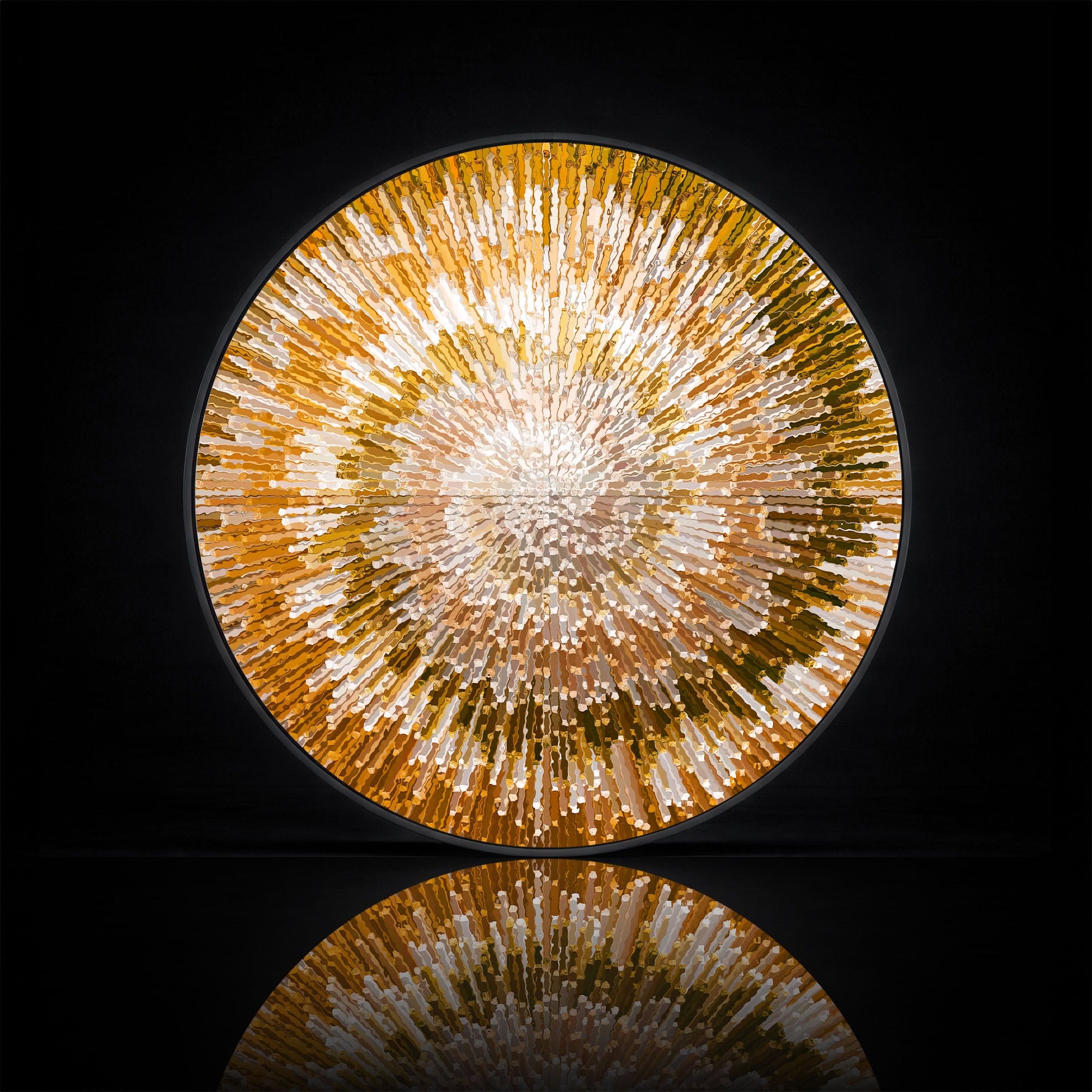 Artronauts Glass Print NOVA ORANGE - Lumi™ LED Glass Wall Art