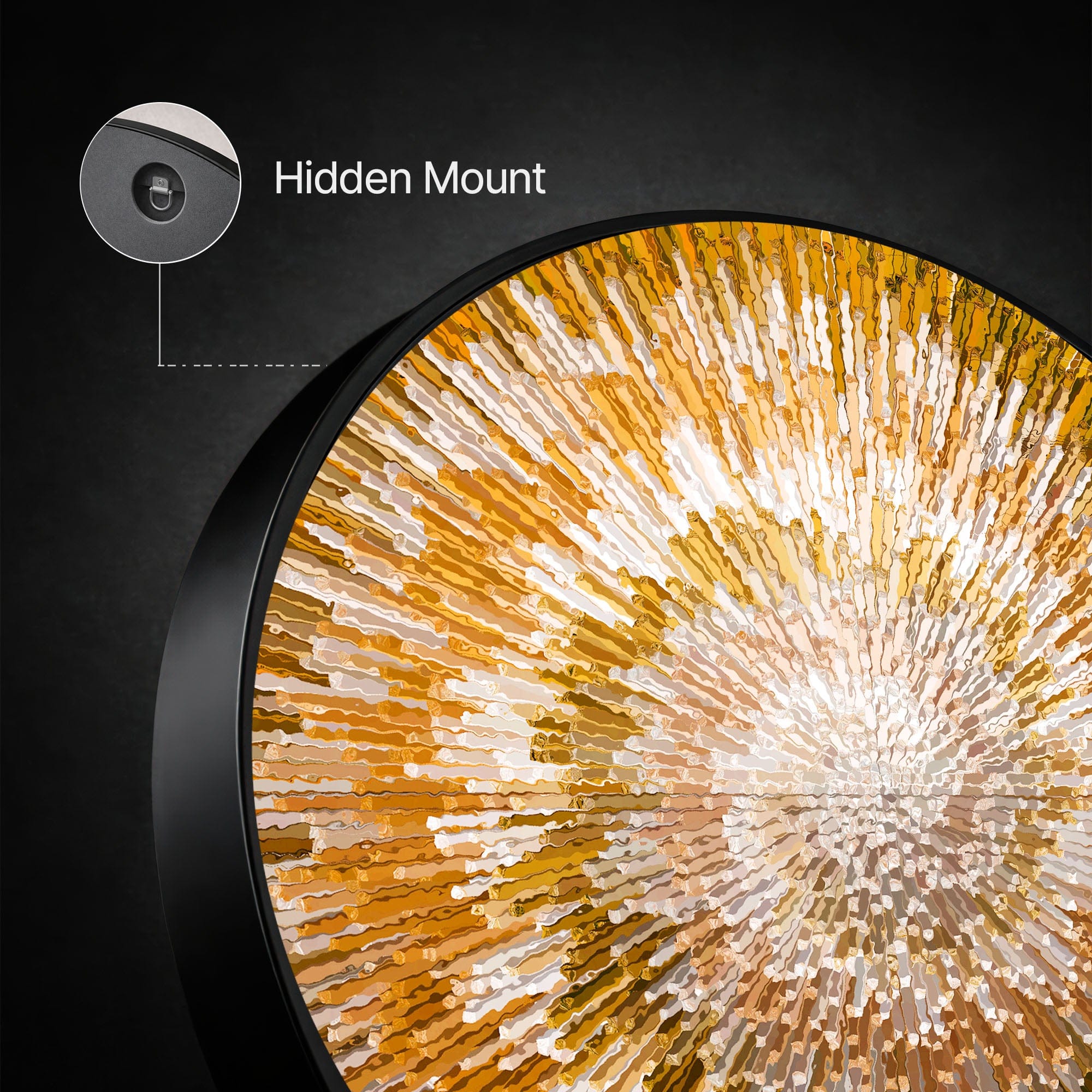 Artronauts Glass Print NOVA ORANGE - Lumi™ LED Glass Wall Art