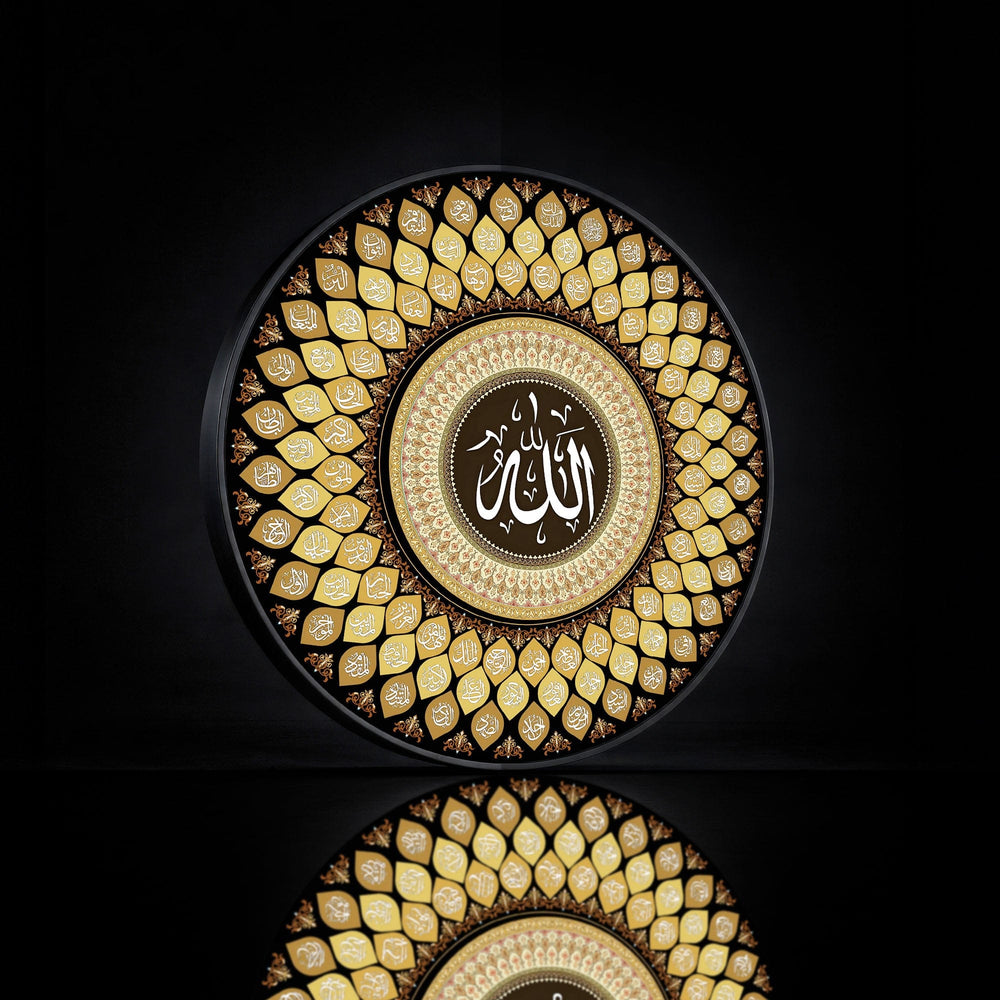 Artronauts Glass Print ASMA-UL HUSNA - Lumi™ LED Glass Wall Art