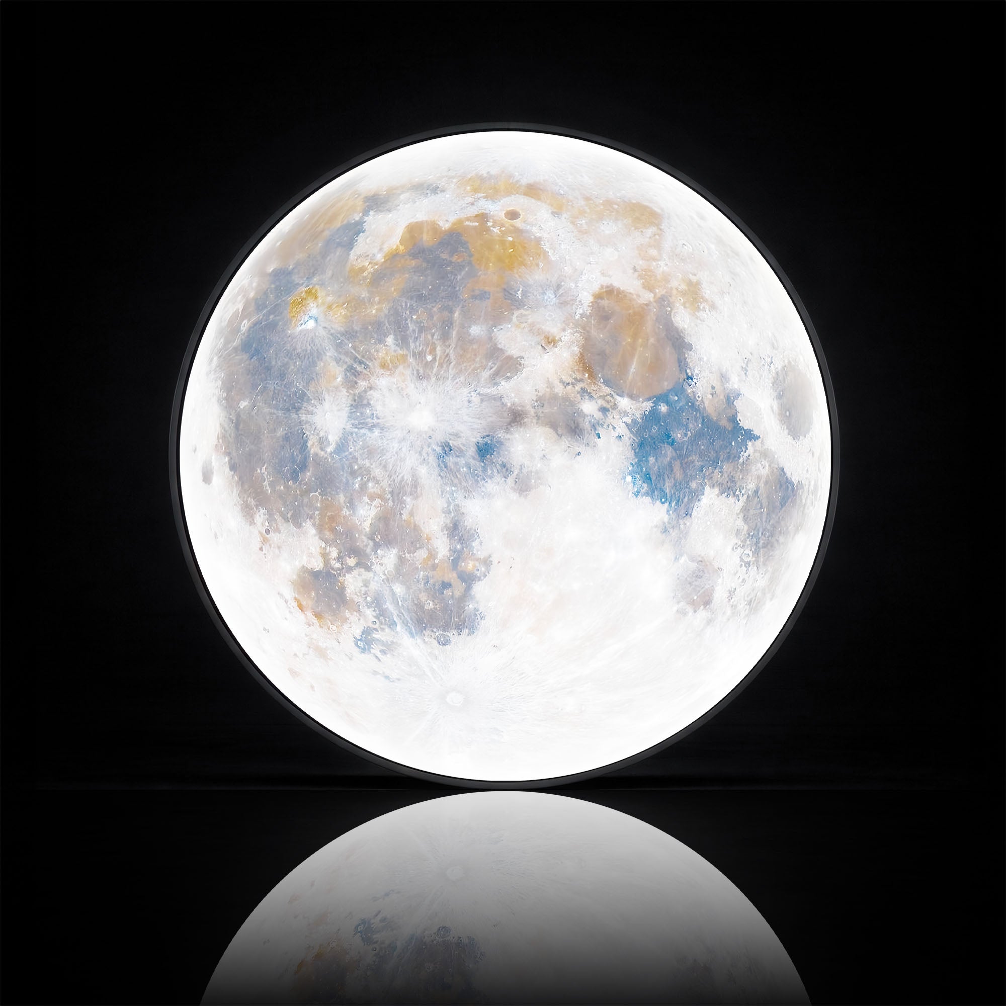 Artronauts Glass Print THE MOON - Lumi™ LED Glass Wall Art