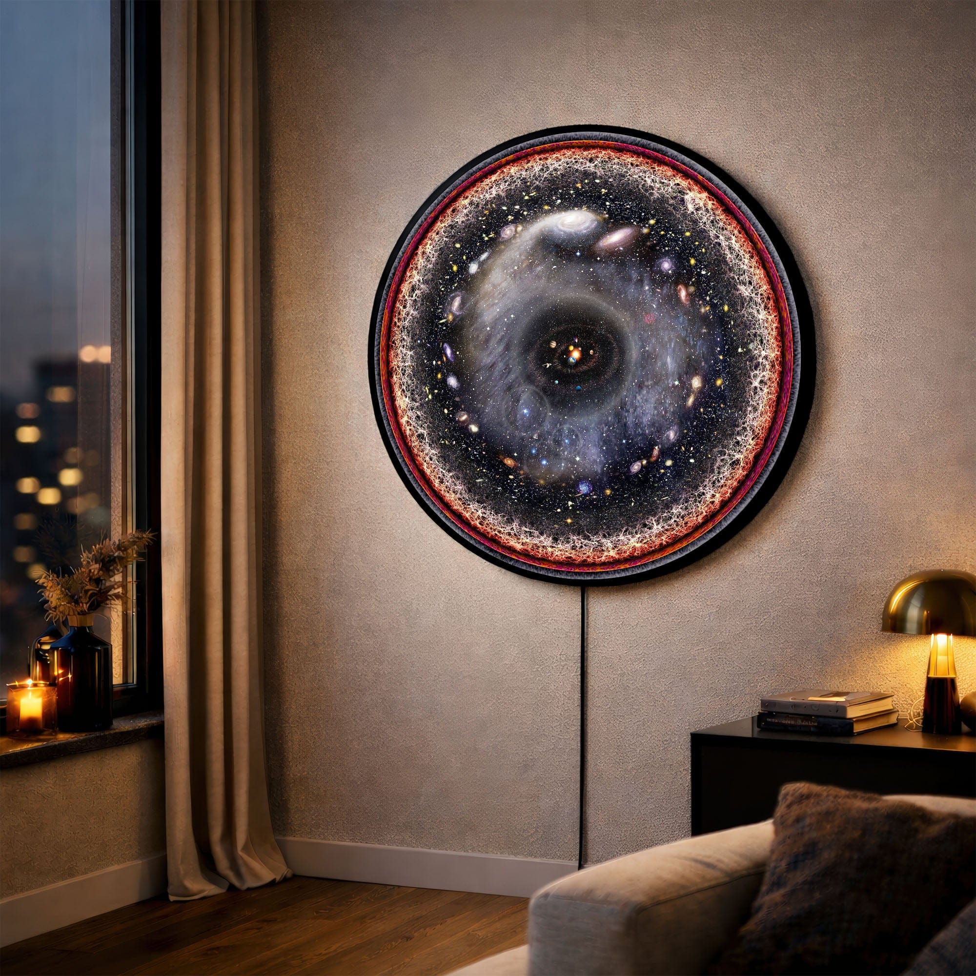 Artronauts Glass Print Universe - Lumi™ LED Glass Wall Art