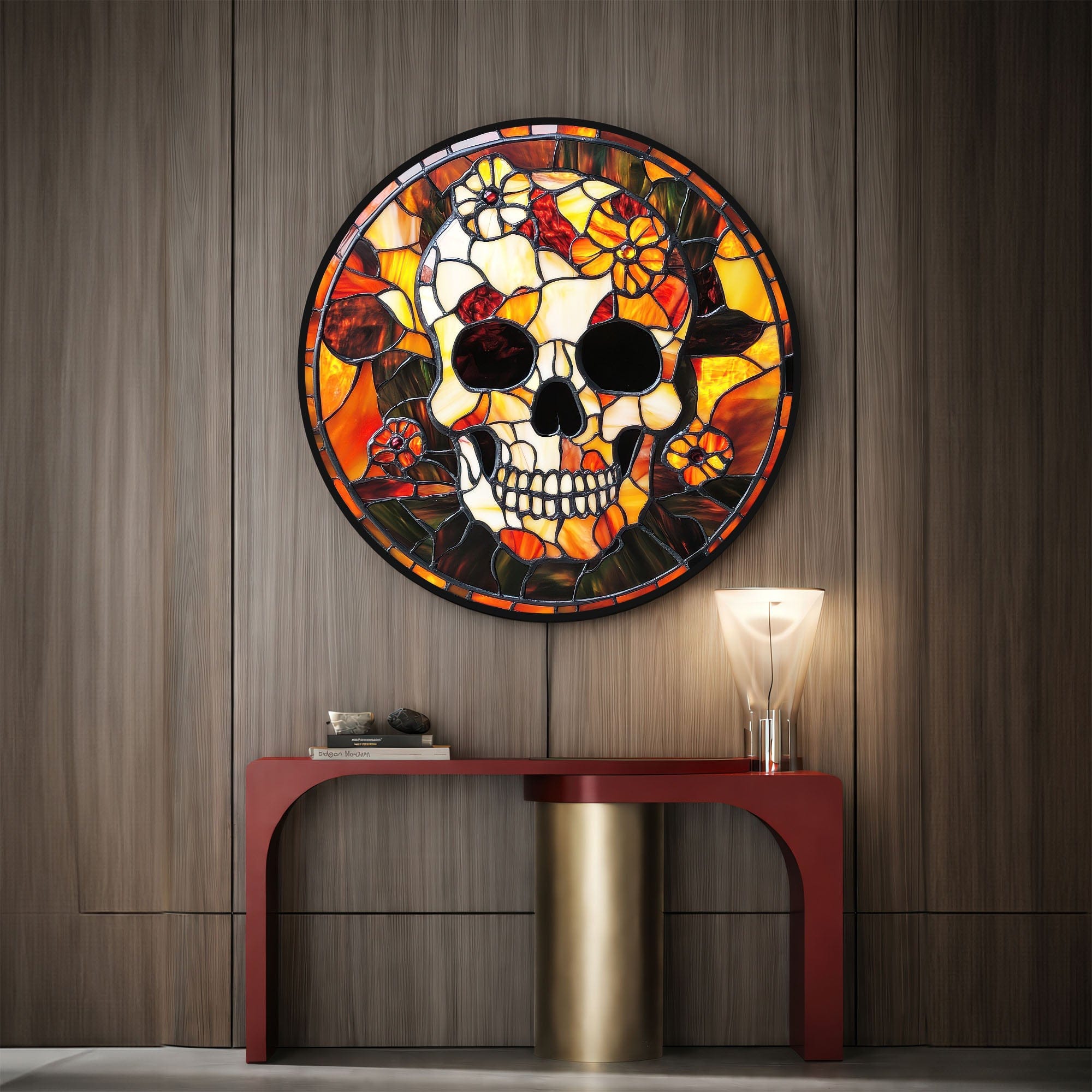Artronauts Glass Print SKULL - Lumi™ LED Glass Wall Art