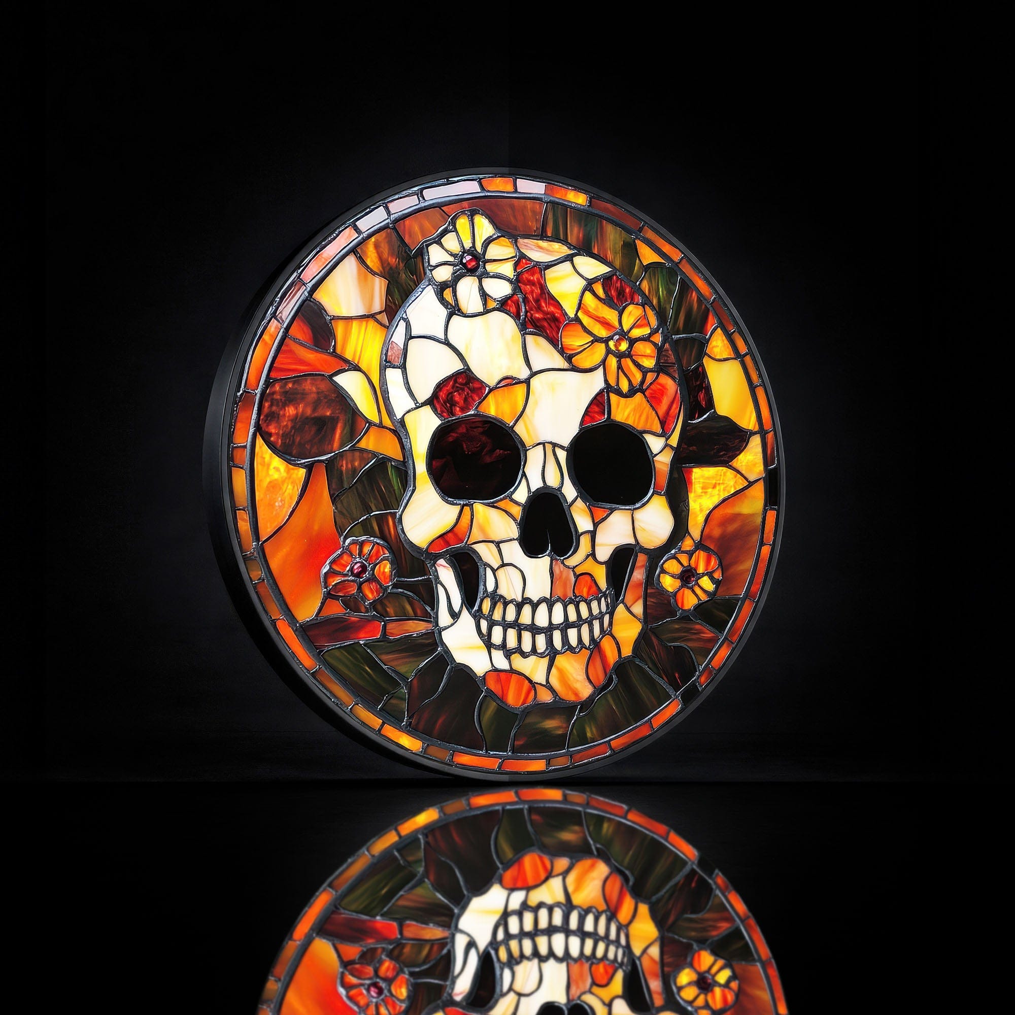 Artronauts Glass Print SKULL - Lumi™ LED Glass Wall Art