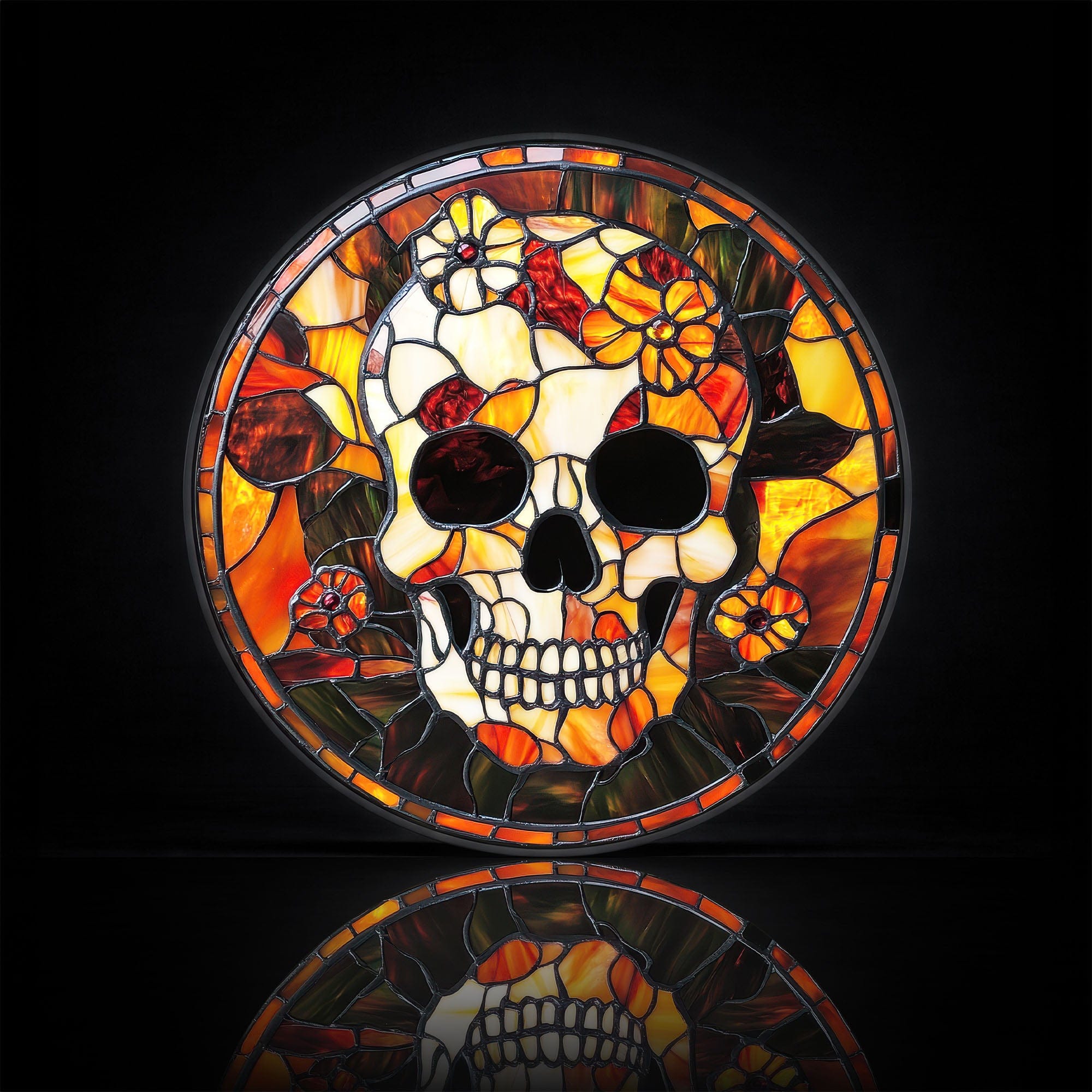 Artronauts Glass Print SKULL - Lumi™ LED Glass Wall Art