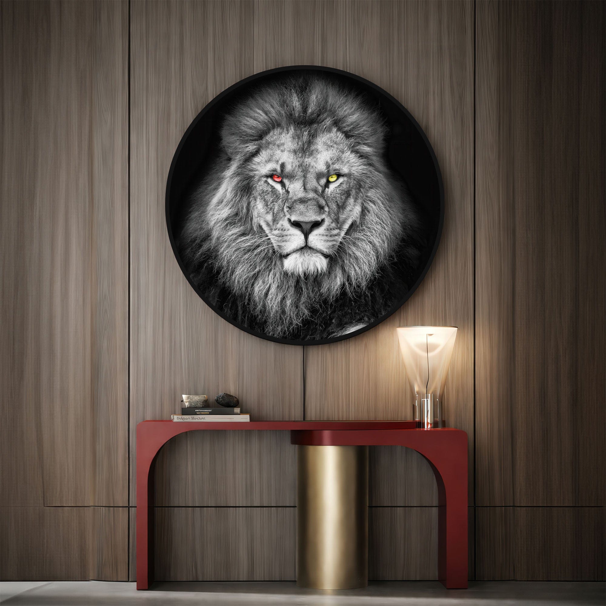 Artronauts Glass Print LION - Lumi™ LED Glass Wall Art