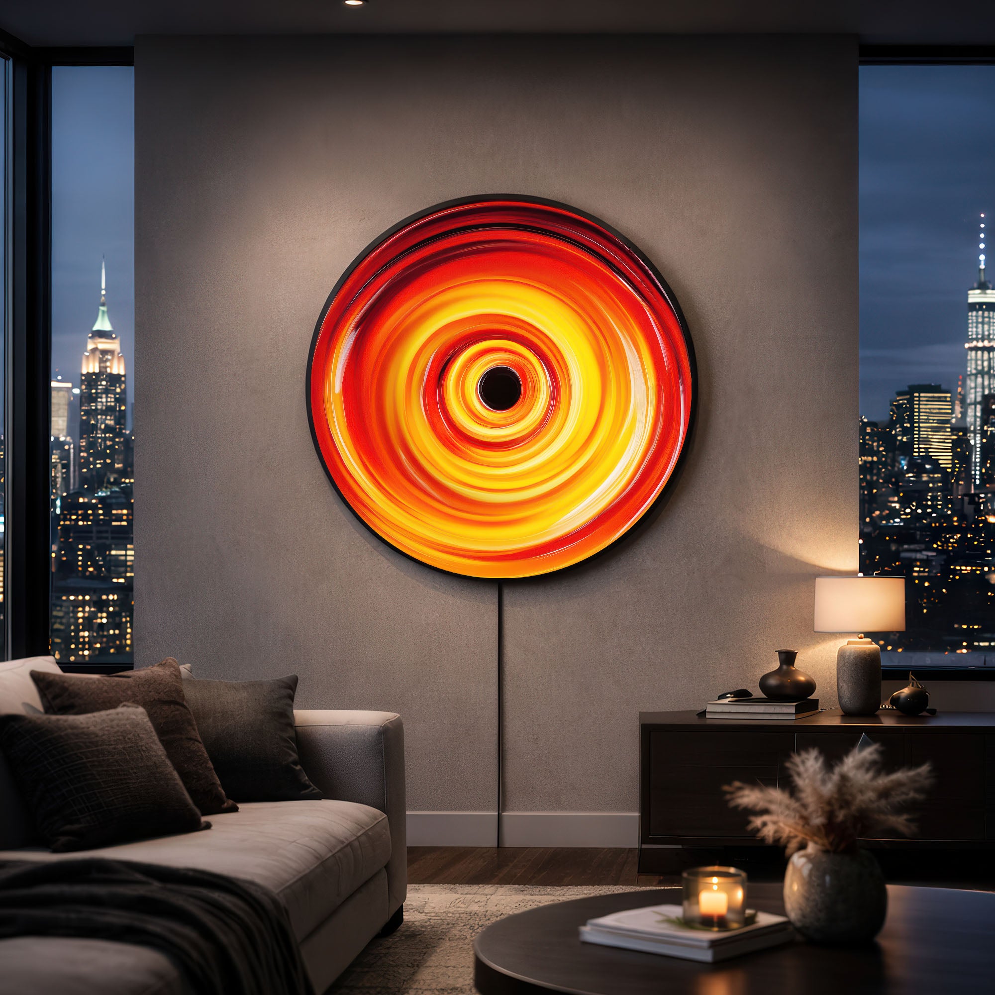 VORTEX - Lumi™ LED Glass Wall Art