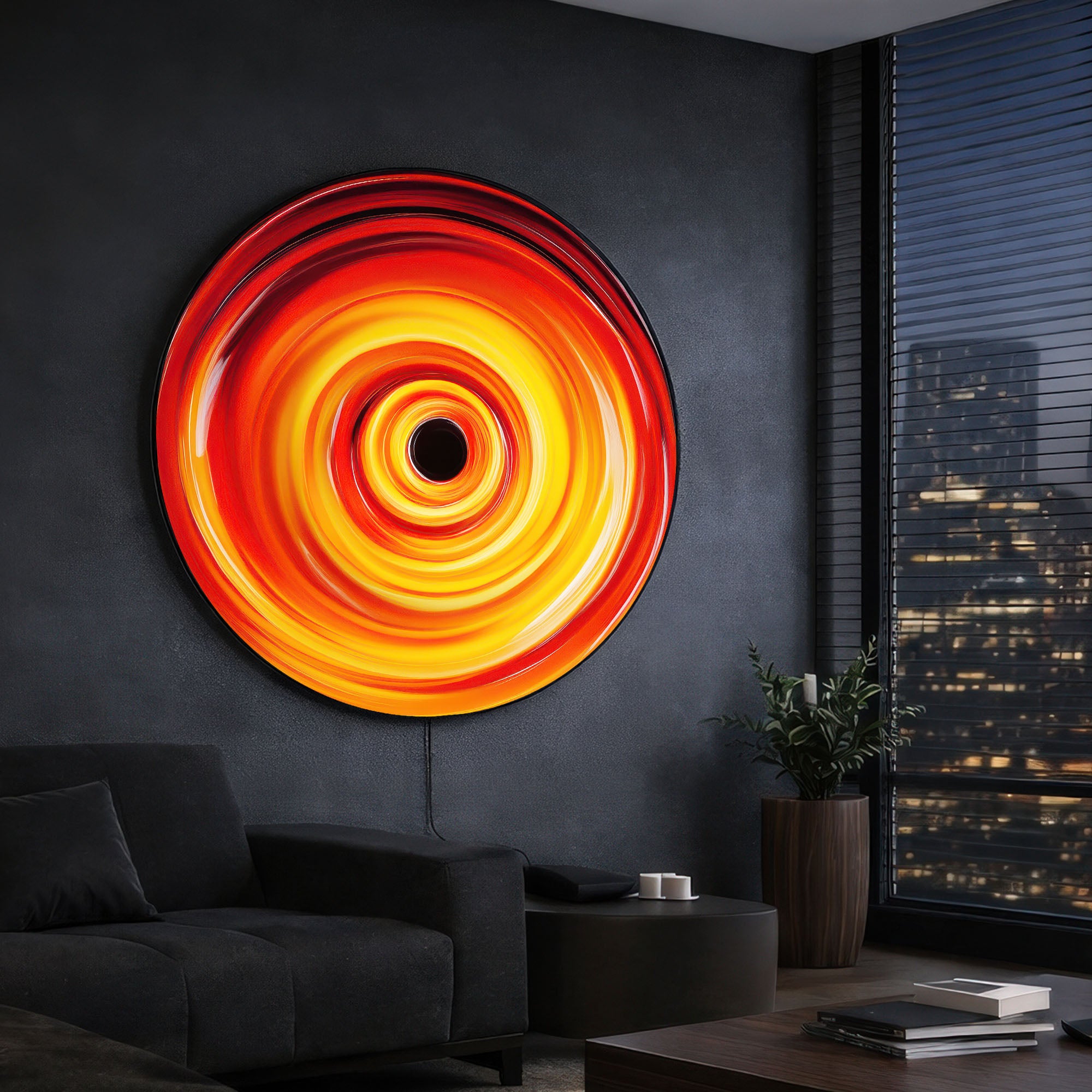 VORTEX - Lumi™ LED Glass Wall Art