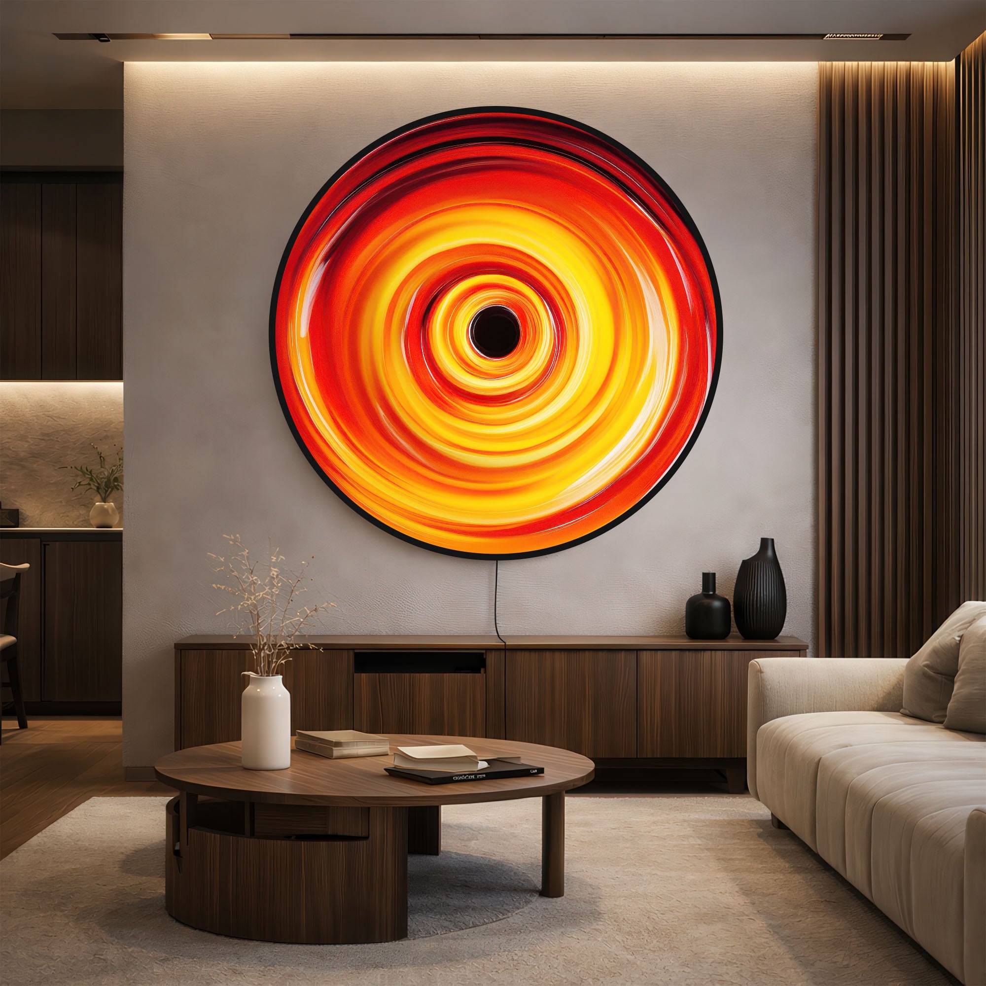 VORTEX - Lumi™ LED Glass Wall Art