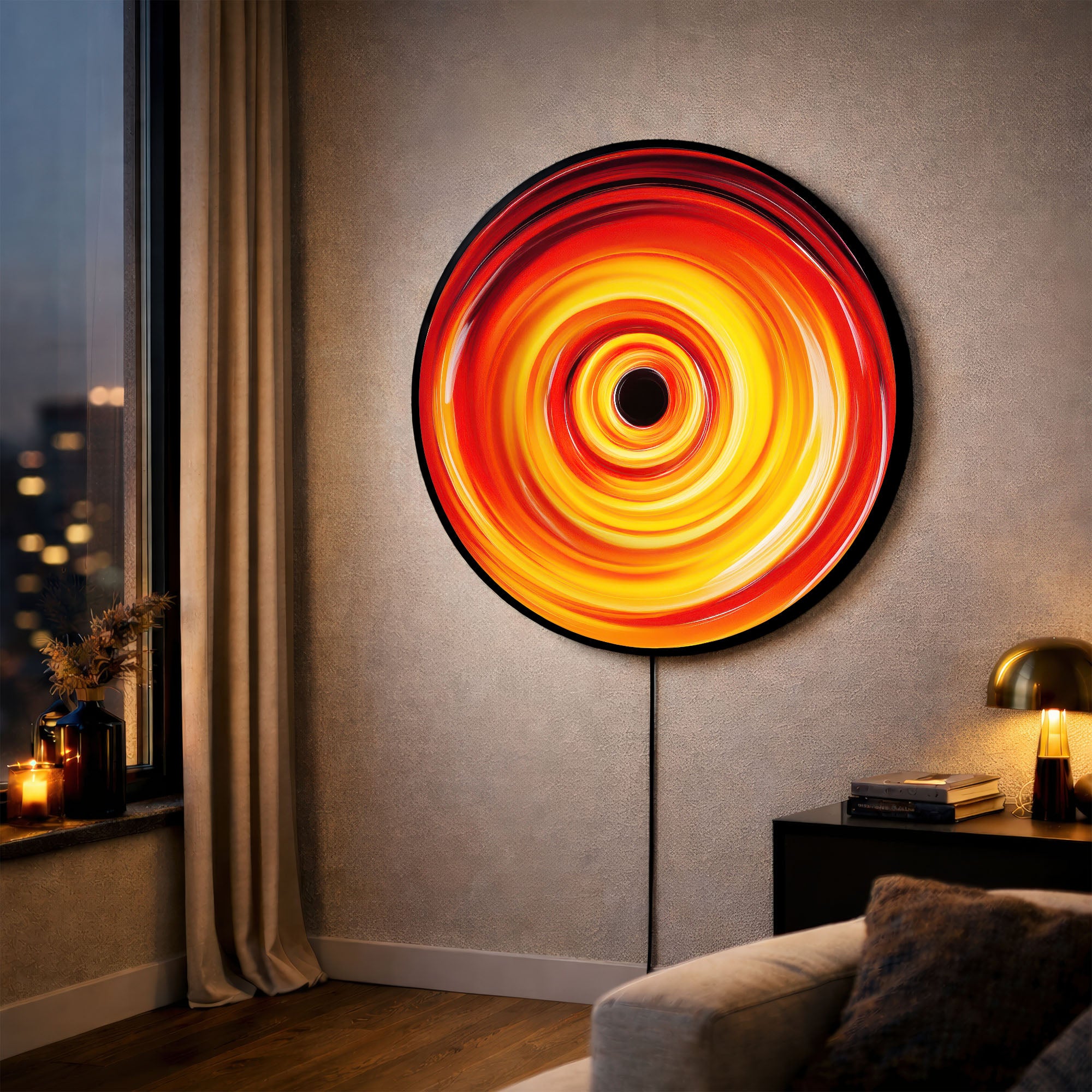 VORTEX - Lumi™ LED Glass Wall Art