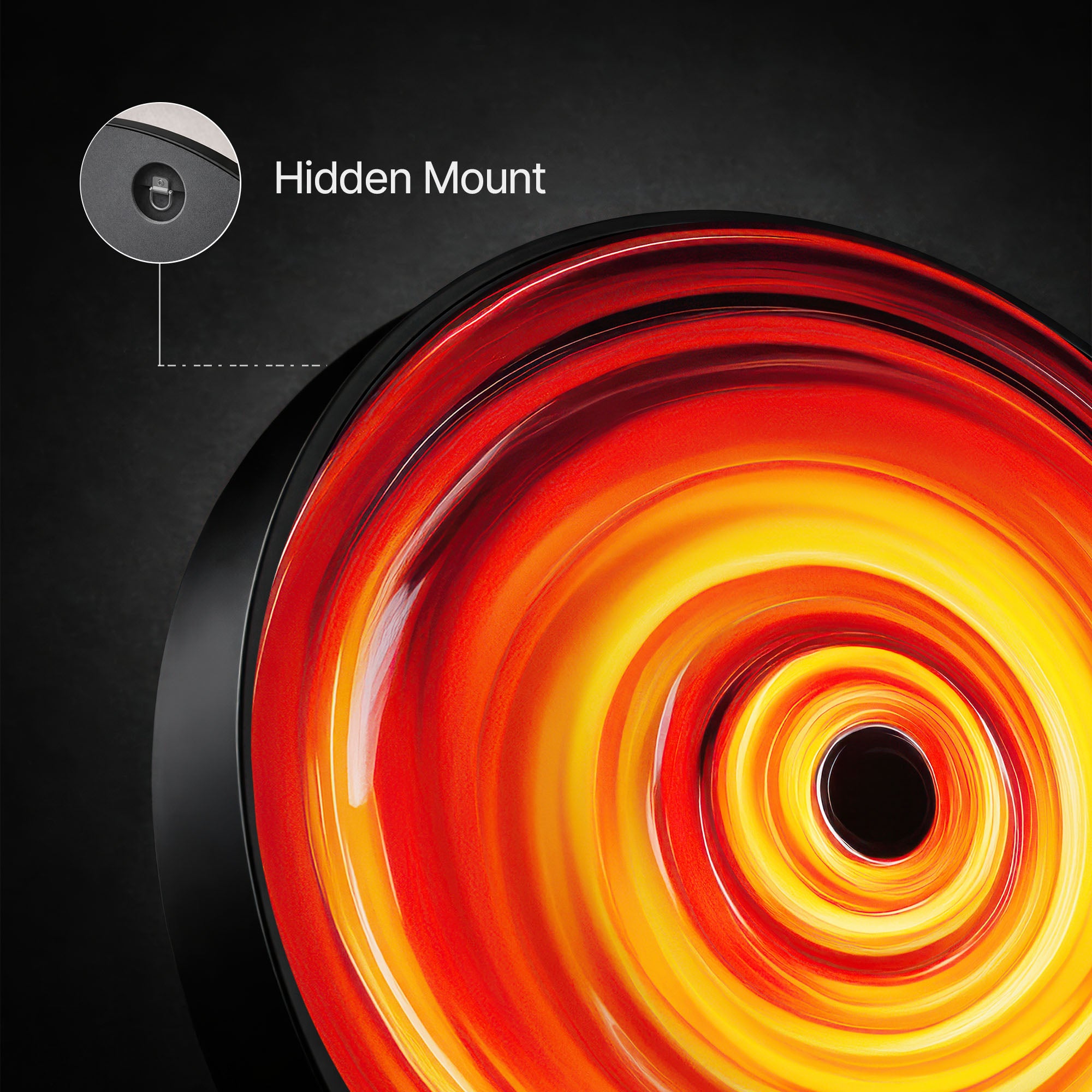 VORTEX - Lumi™ LED Glass Wall Art