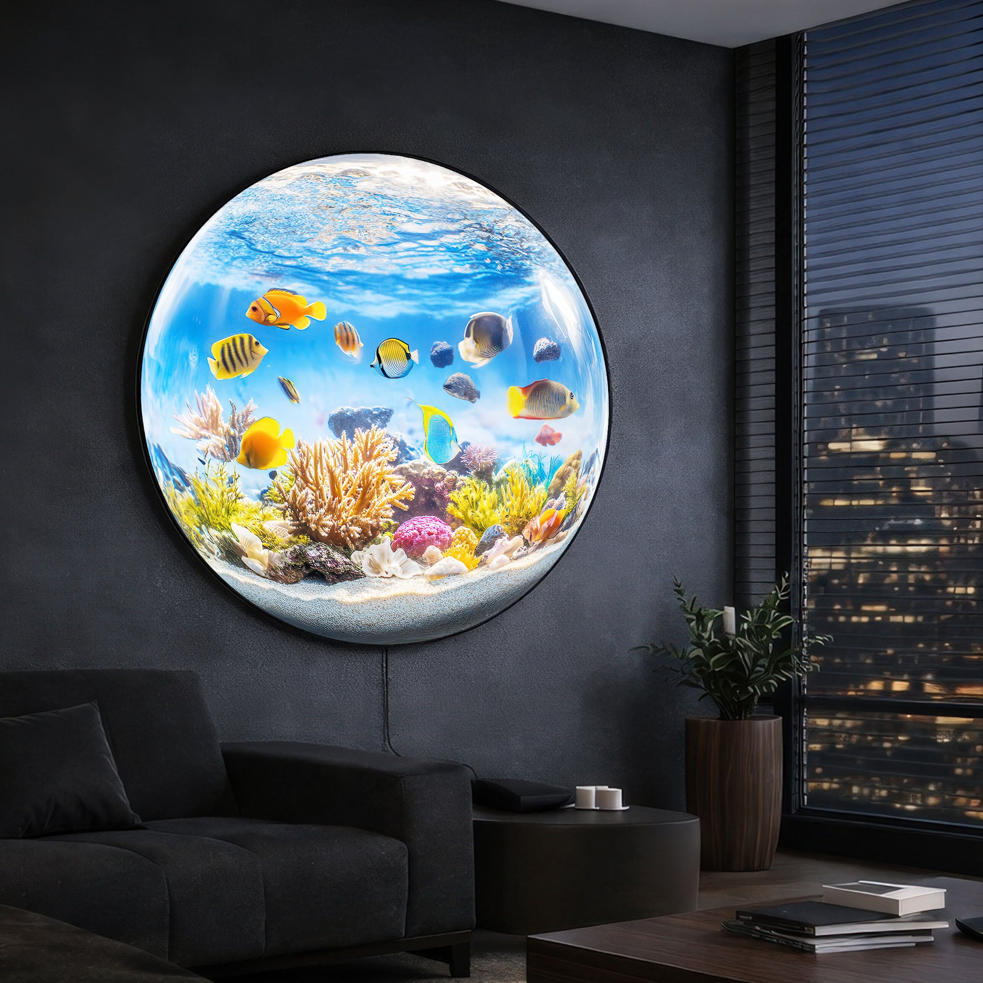 AQUARIUM - Lumi™ LED Glass Wall Art