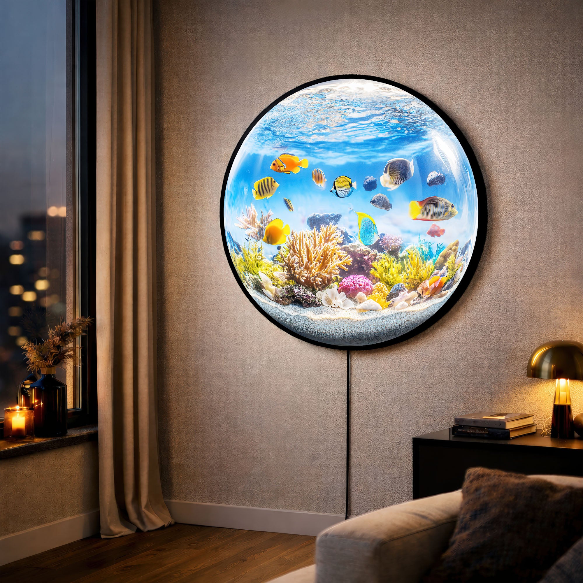 AQUARIUM - Lumi™ LED Glass Wall Art
