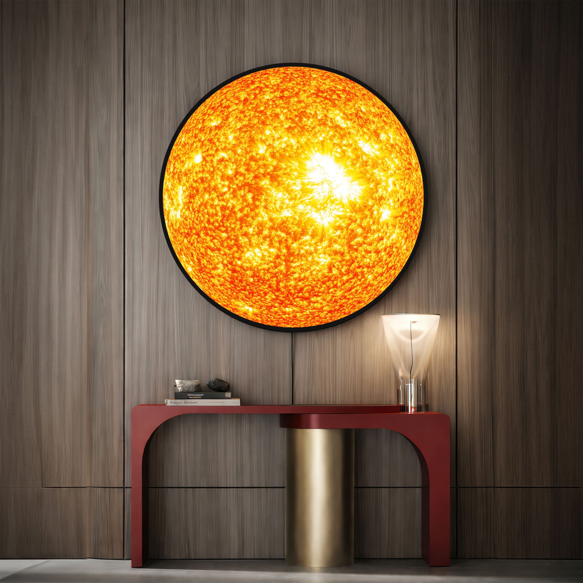 THE SUN - Lumi™ LED Glass Wall Art