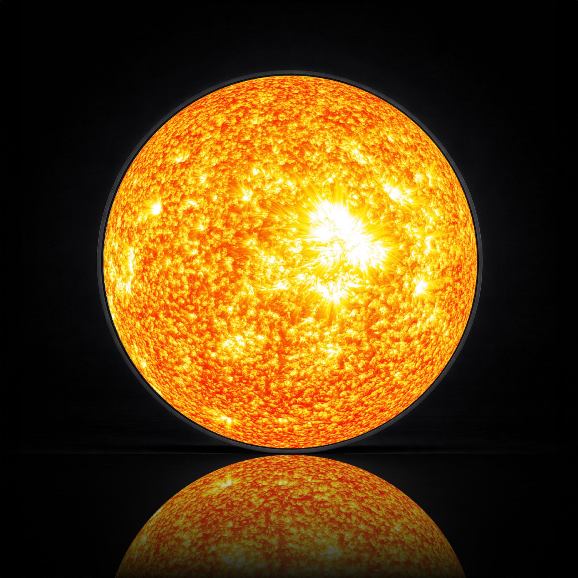 THE SUN - Lumi™ LED Glass Wall Art
