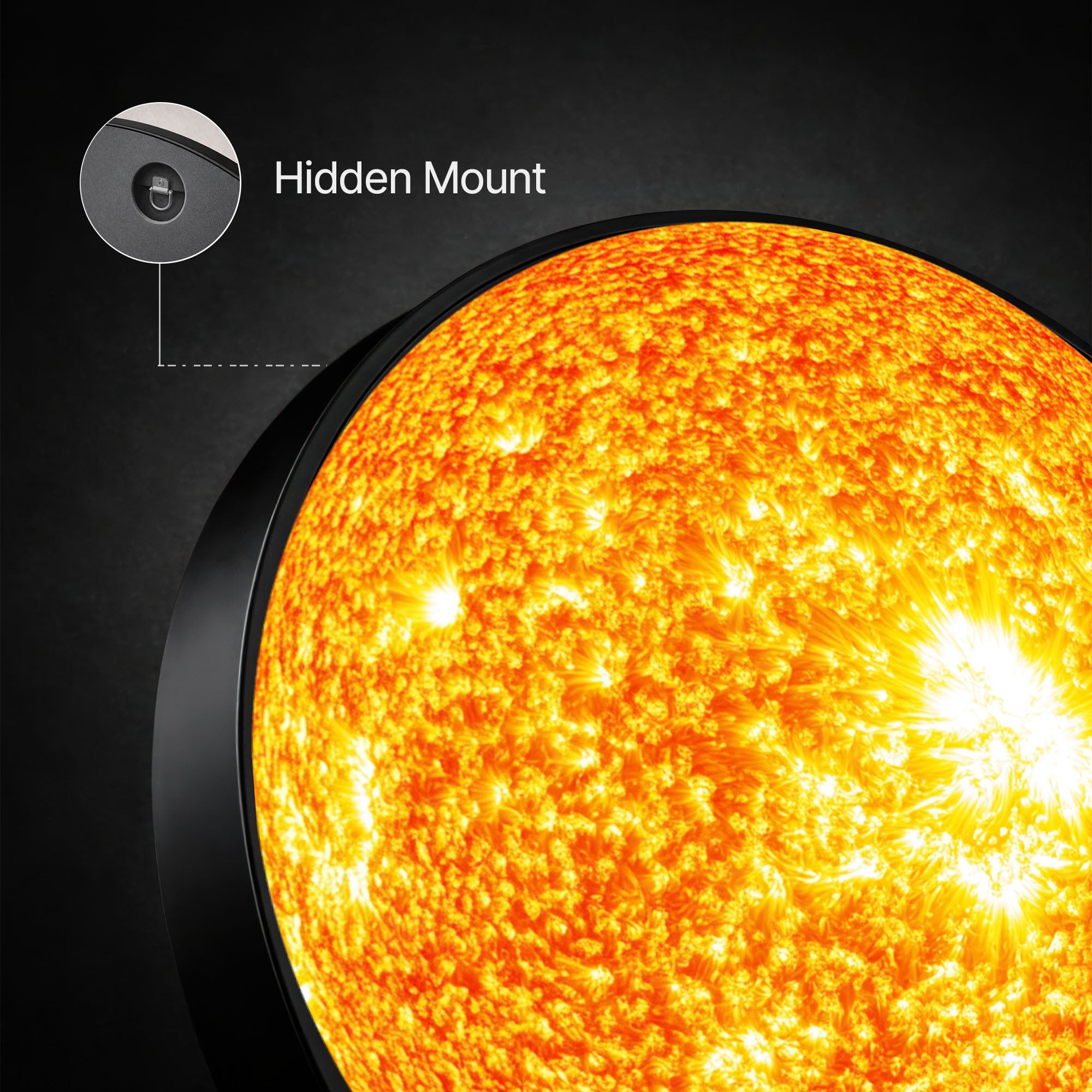 THE SUN - Lumi™ LED Glass Wall Art