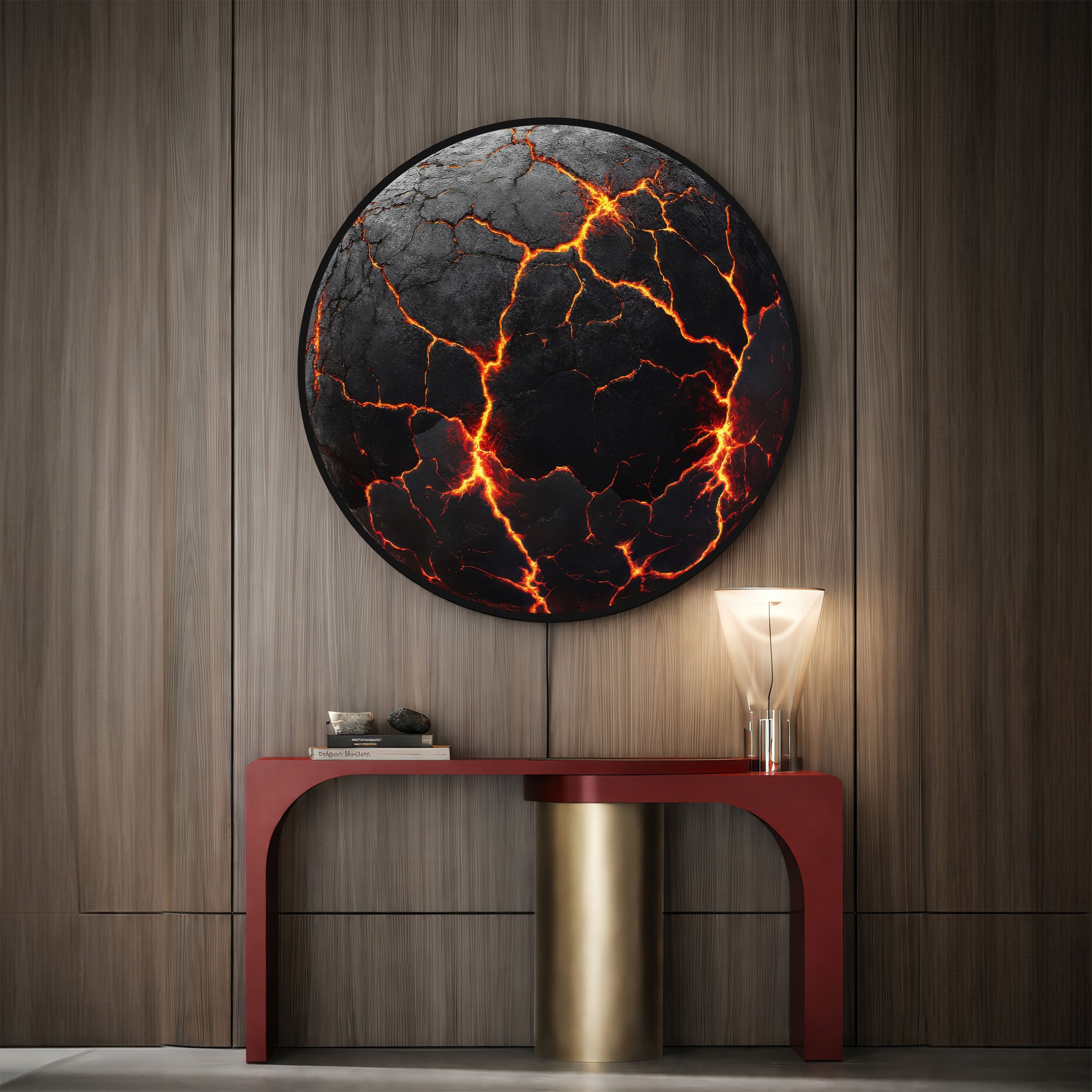 THE LAVA  - Lumi™ LED Glass Wall Art