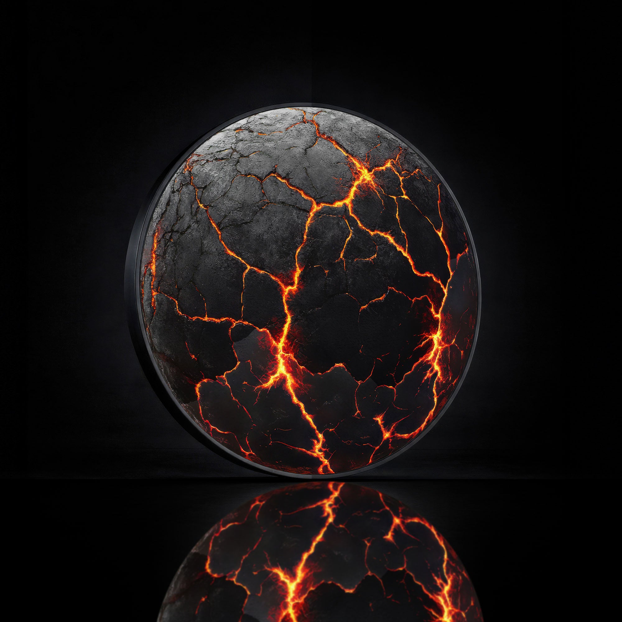 THE LAVA  - Lumi™ LED Glass Wall Art