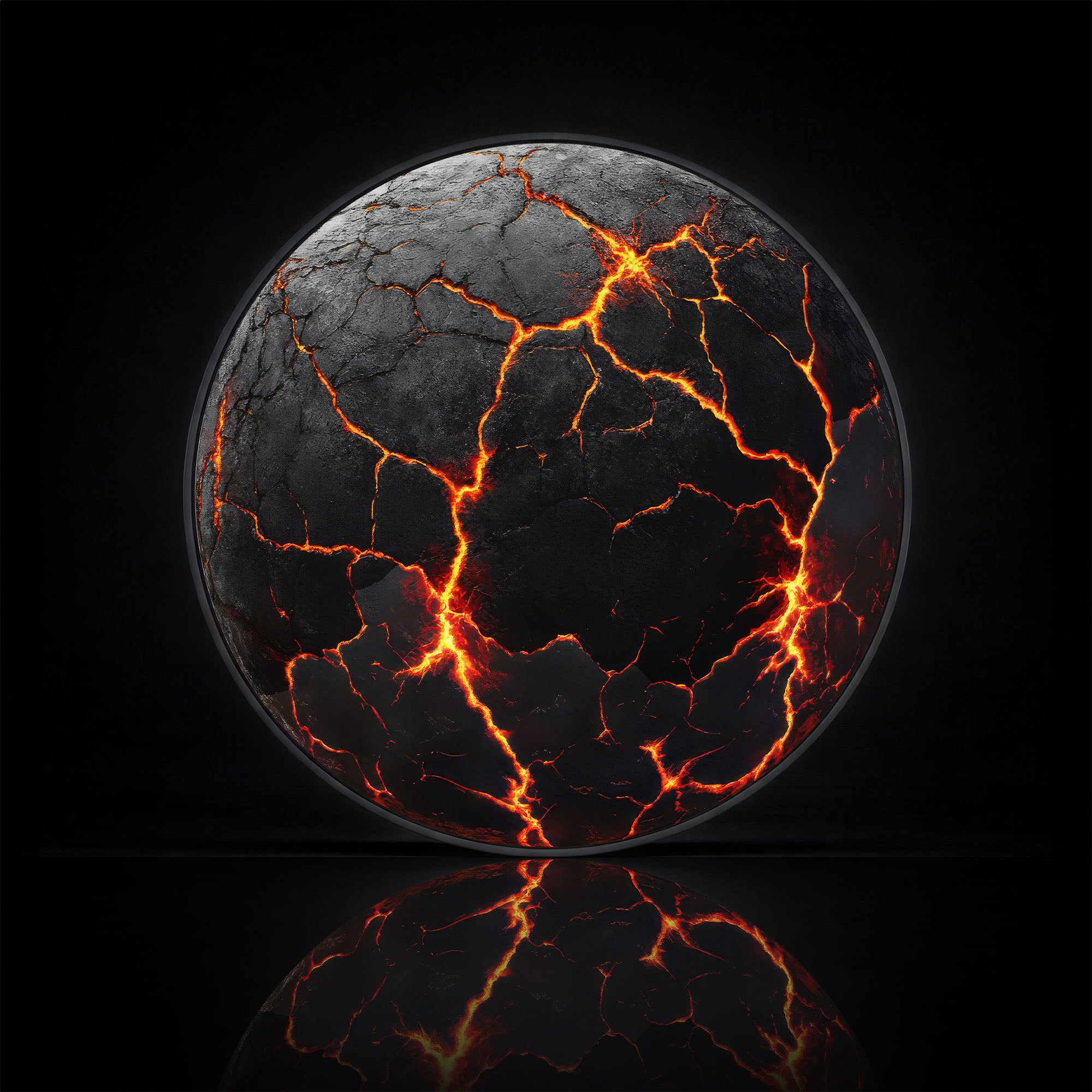 THE LAVA  - Lumi™ LED Glass Wall Art