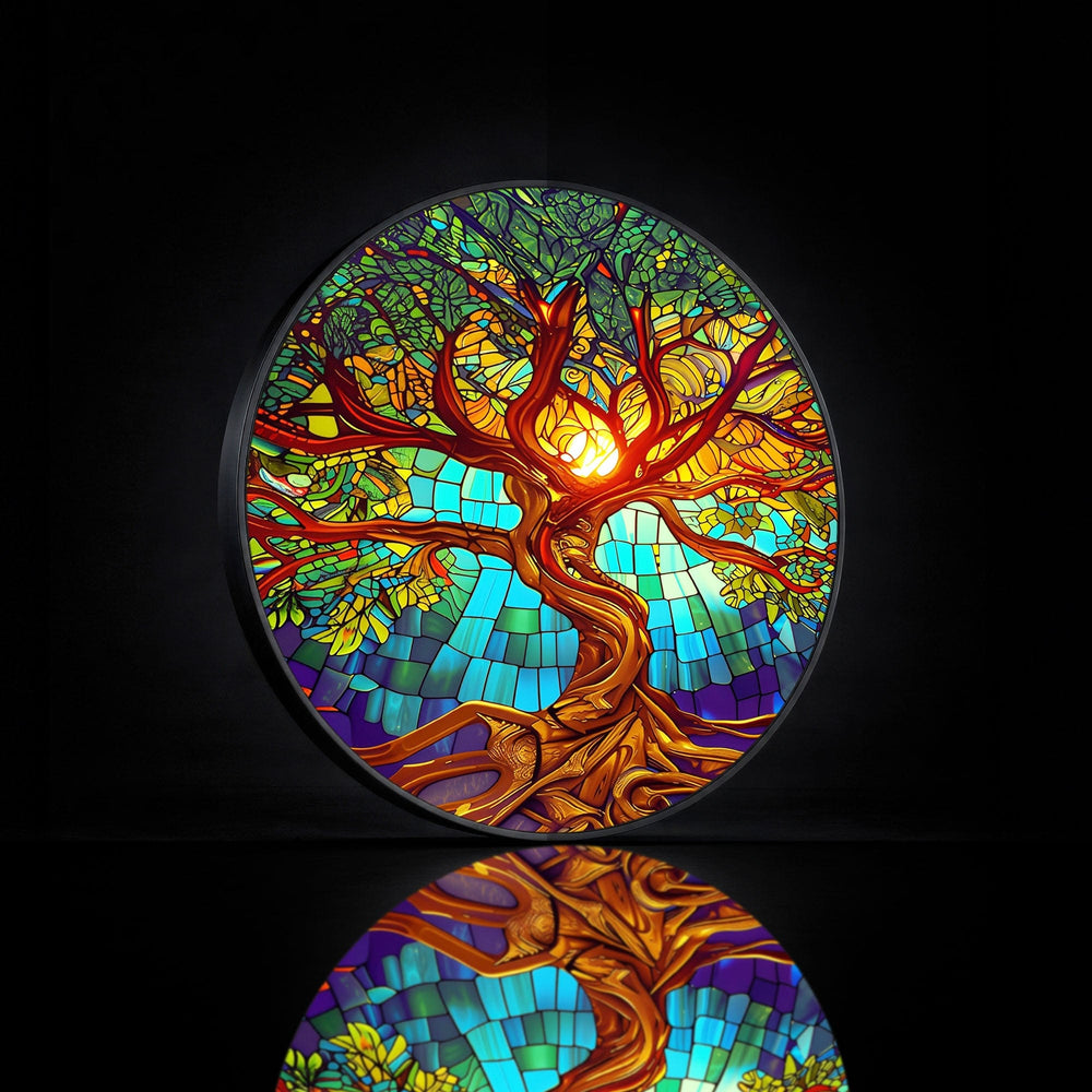 Artronauts Glass Print TREE OF LIFE - Lumi™ LED Glass Wall Art