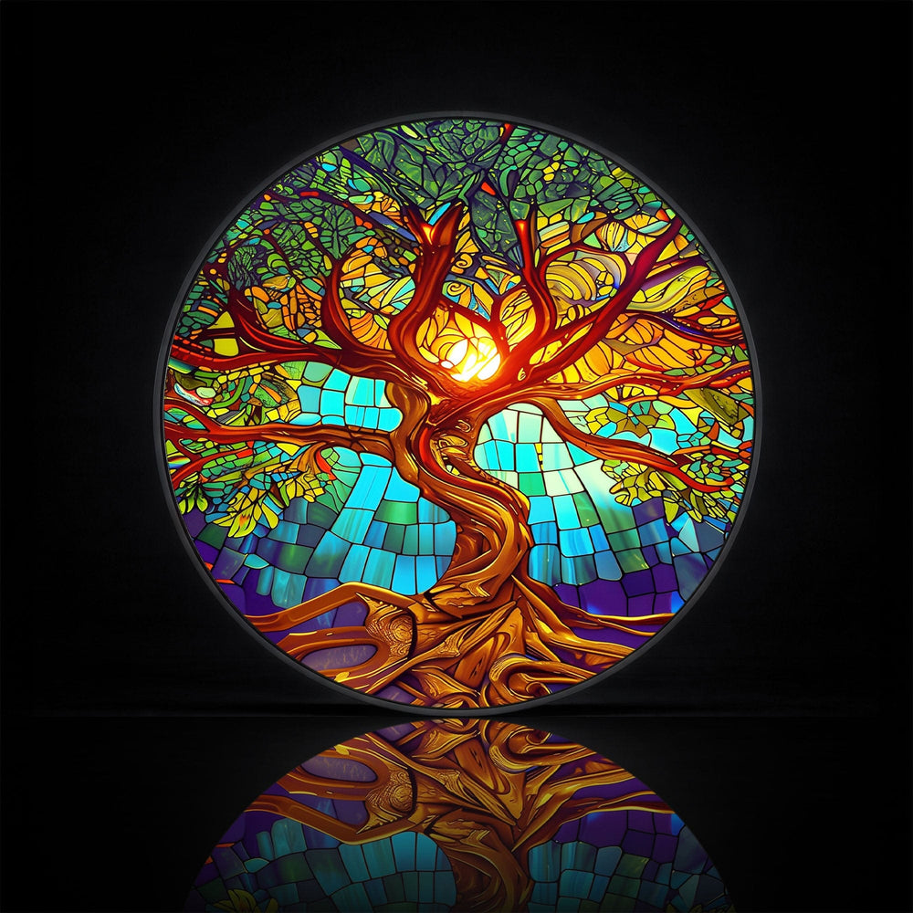 Artronauts Glass Print TREE OF LIFE - Lumi™ LED Glass Wall Art