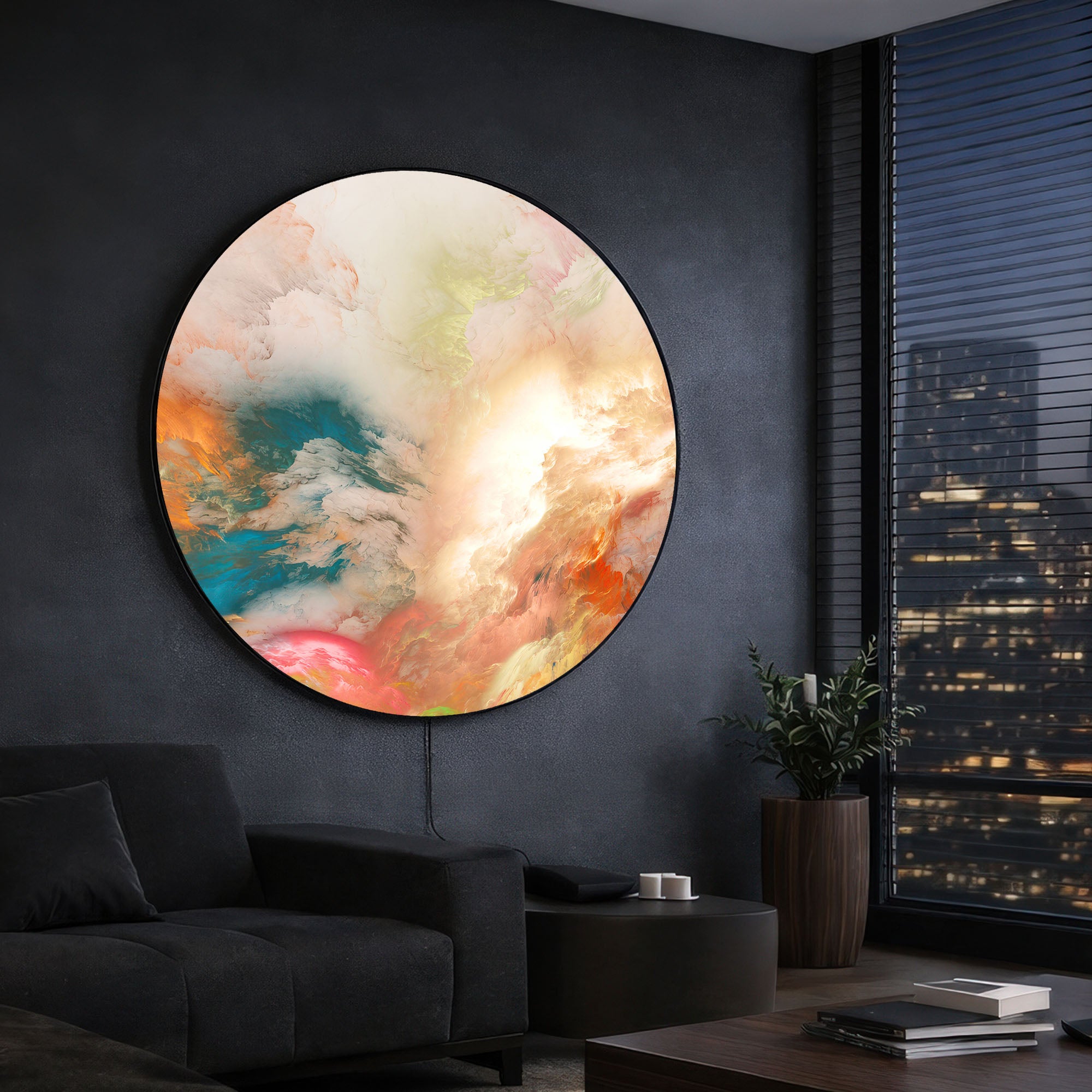 CHAOS - Lumi™ LED Glass Wall Art