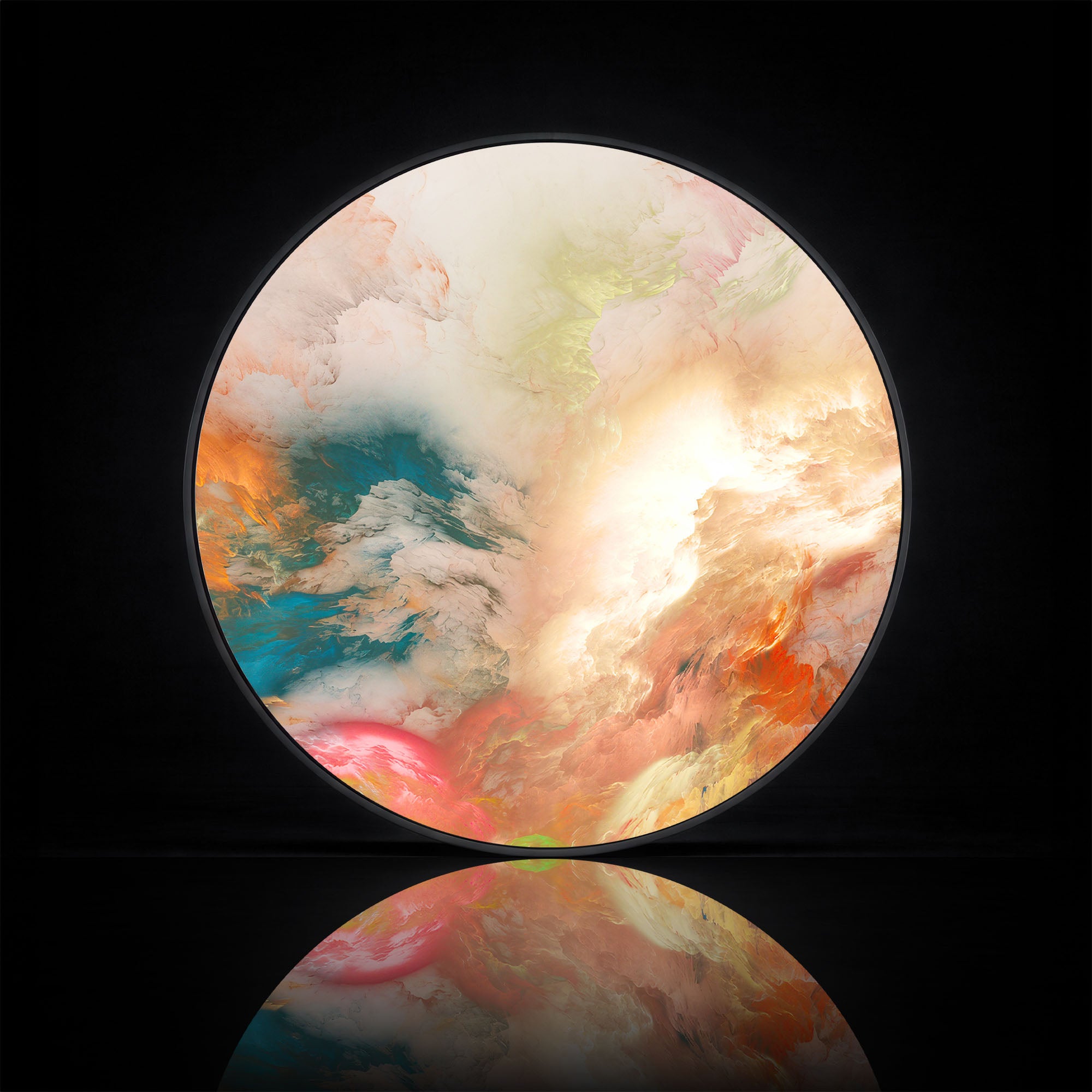 CHAOS - Lumi™ LED Glass Wall Art