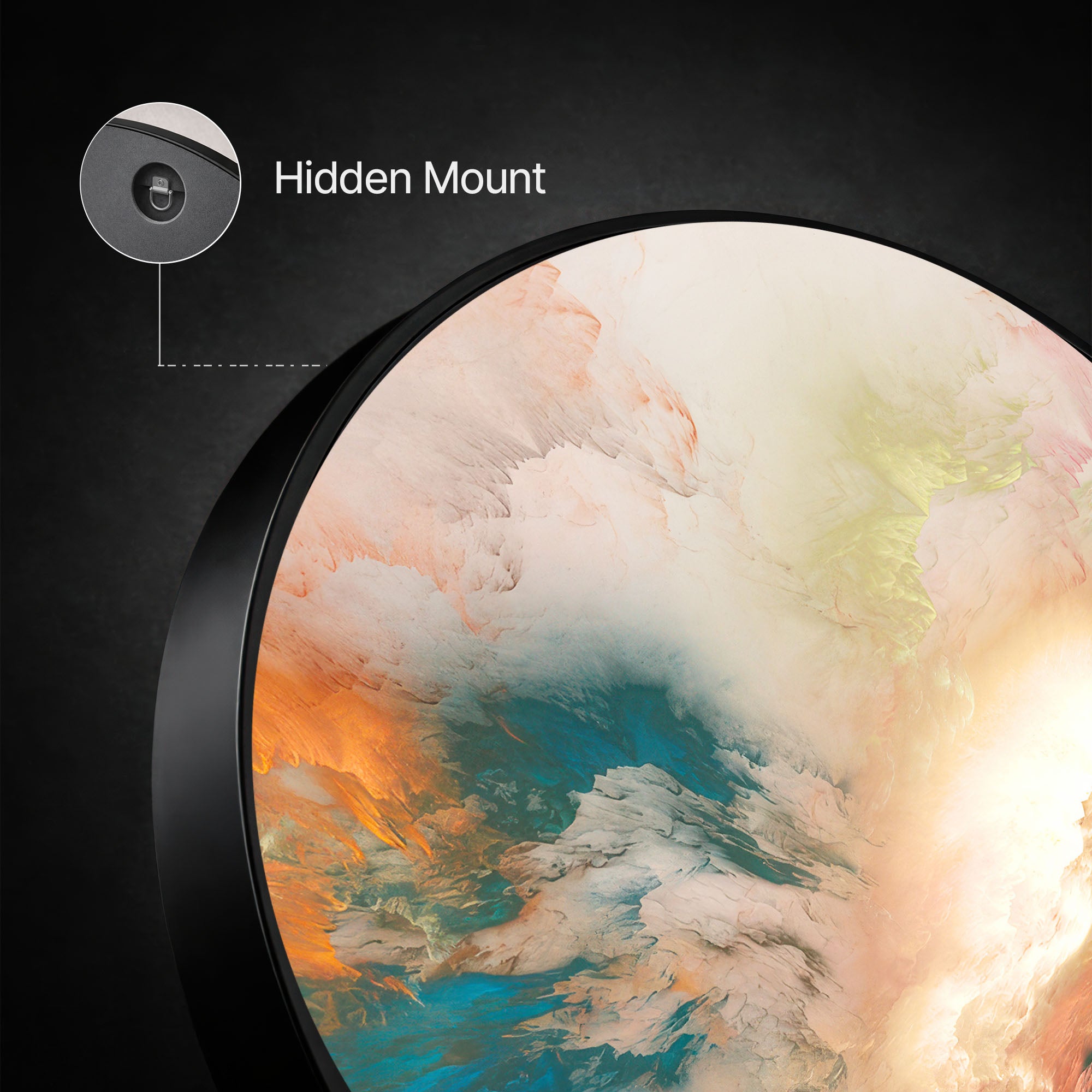 CHAOS - Lumi™ LED Glass Wall Art