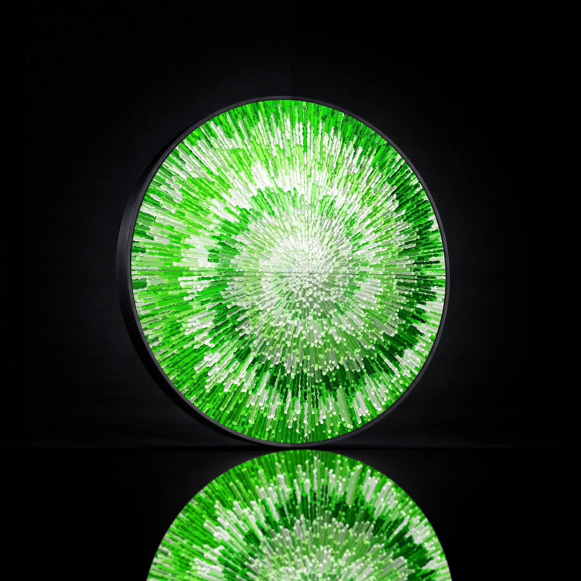 Artronauts Glass Print NOVA GREEN - Lumi™ LED Glass Wall Art