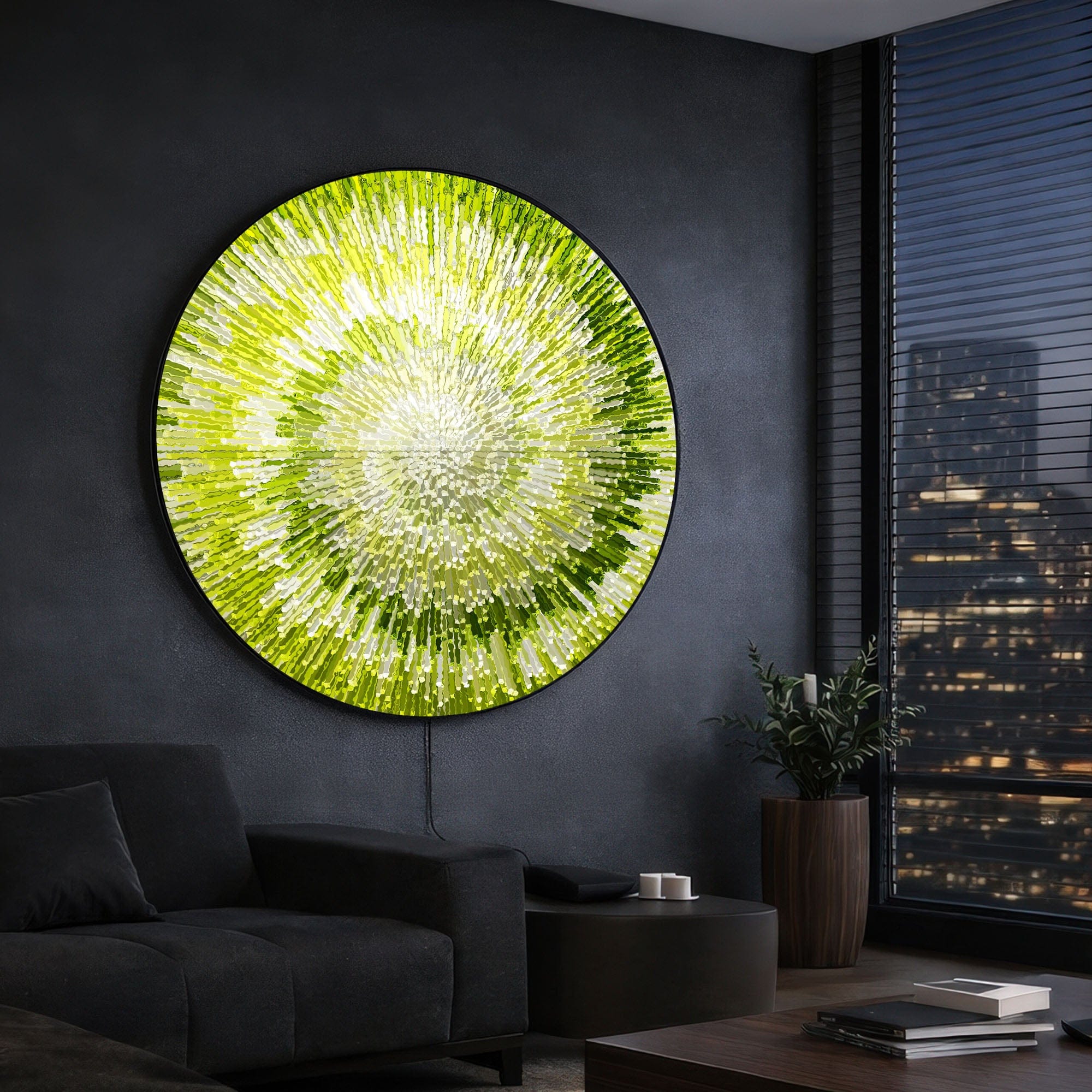 Artronauts Glass Print NOVA YELLOW - Lumi™ LED Glass Wall Art