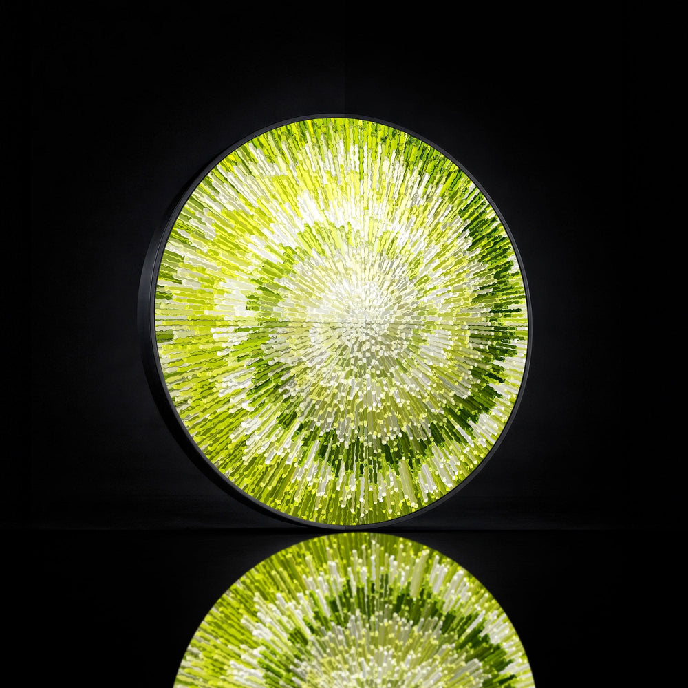 Artronauts Glass Print NOVA YELLOW - Lumi™ LED Glass Wall Art